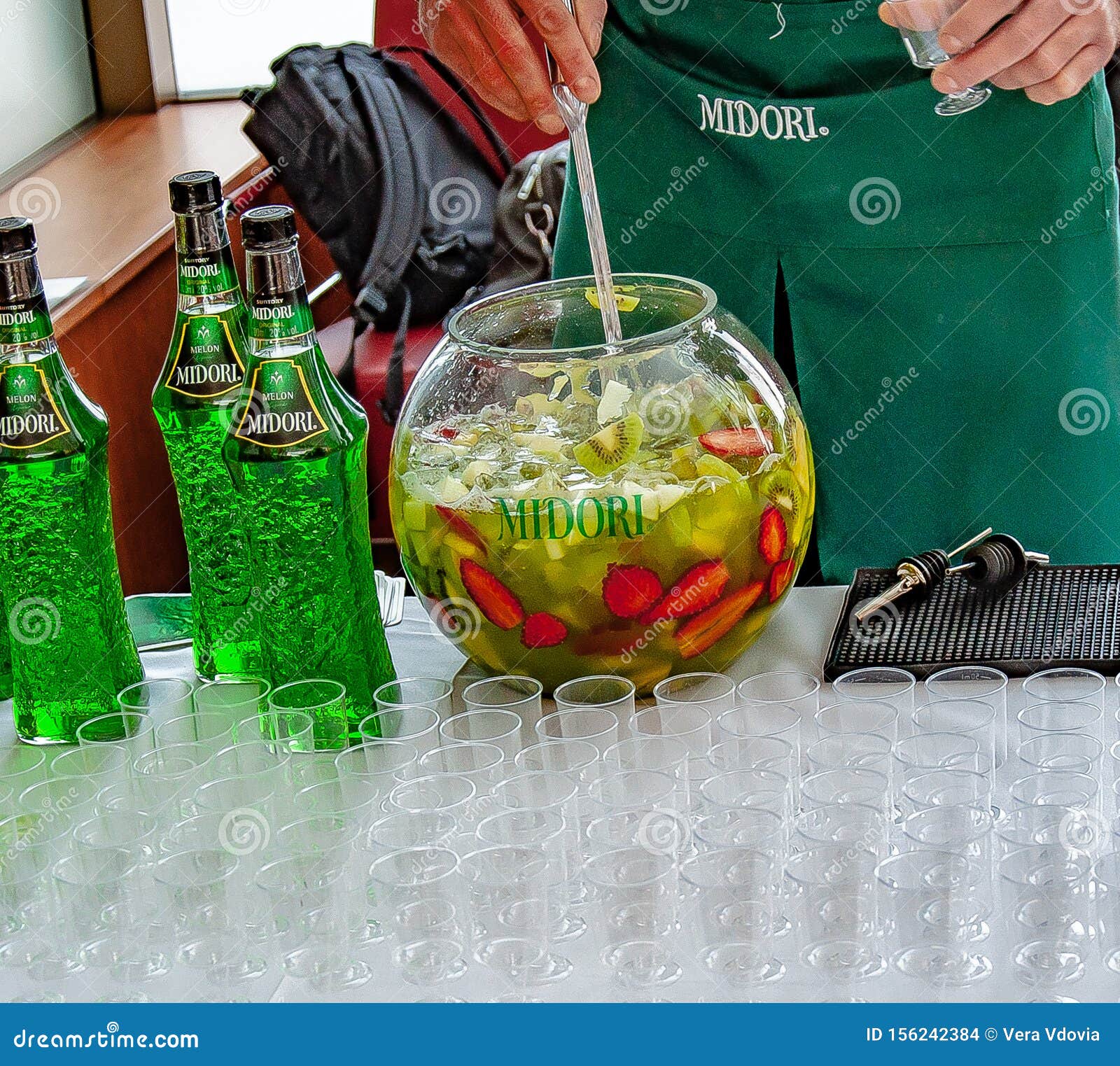 MIDORI Liquor Cocktail editorial stock image. Image of vodka 156242384