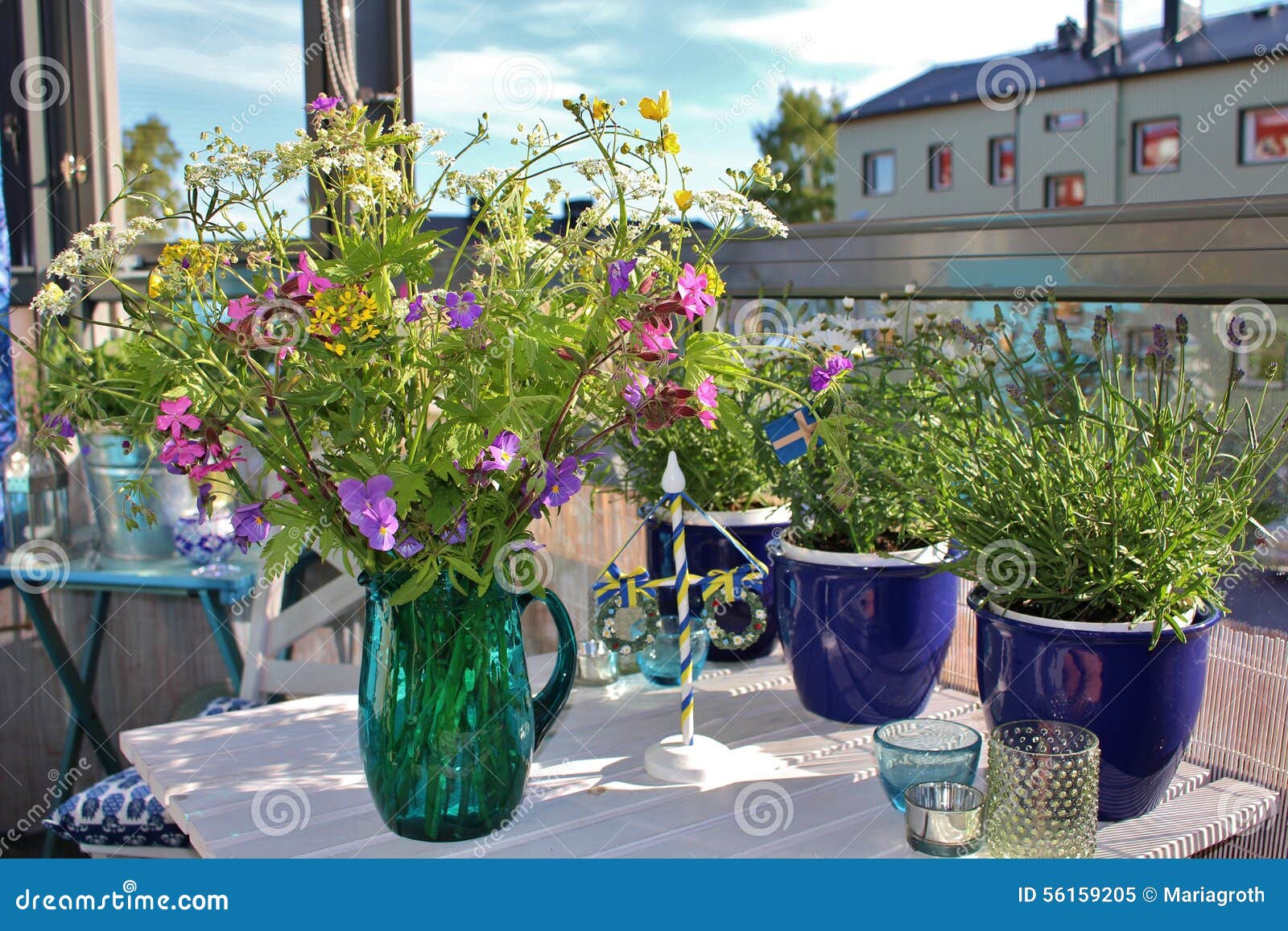 Midsummer Flowers stock image. Image of cranesbill, beautiful 56159205