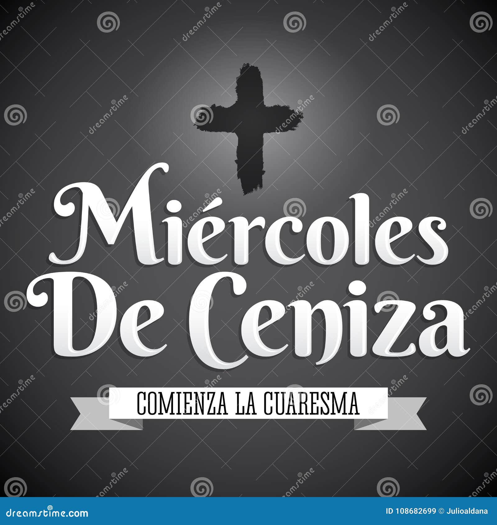 Miercoles De Ceniza - Ash Wednesday Spanish Text - Christian Tradition  Stock Vector - Illustration of humility, label: 108682699