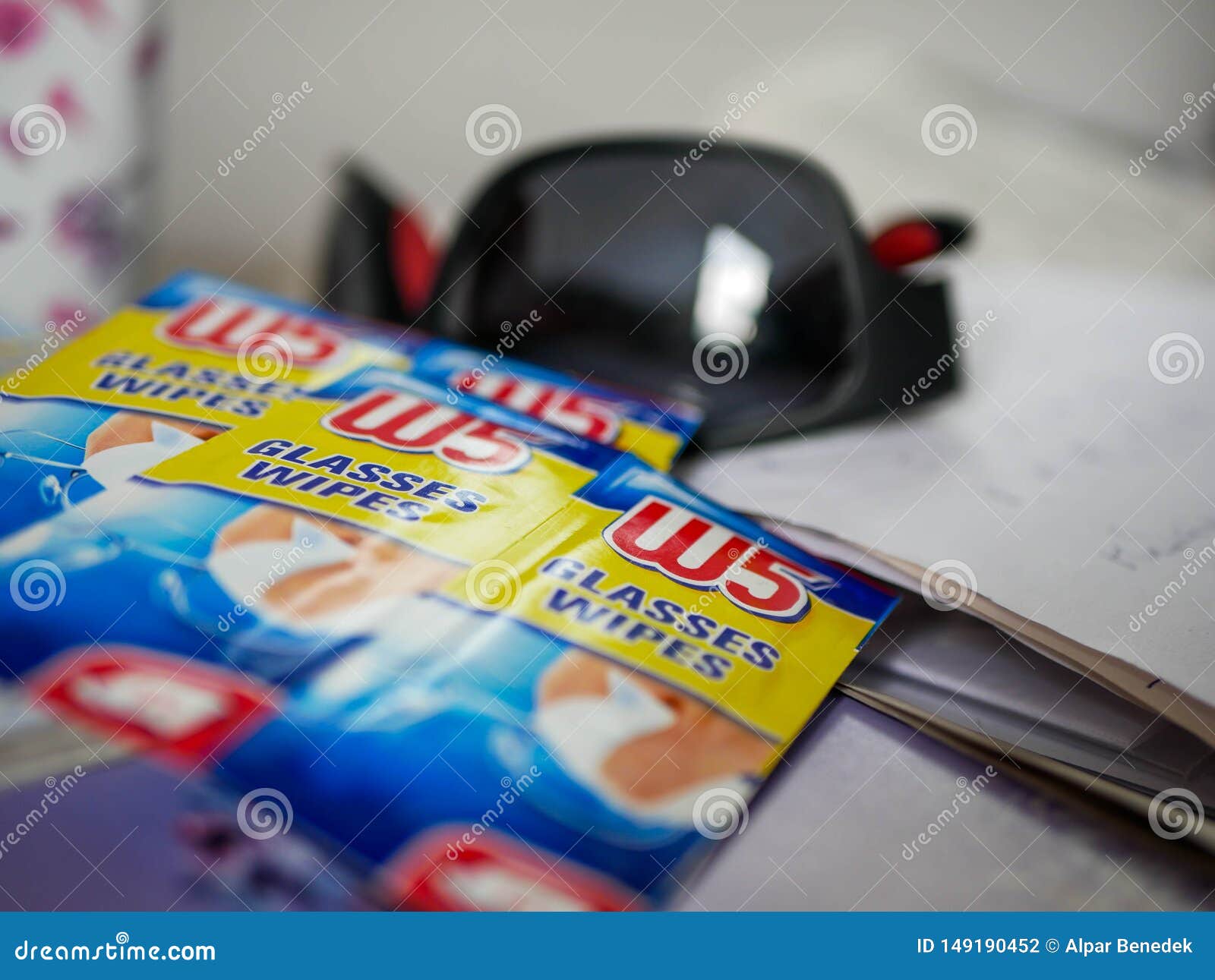 W5 Glasses Wipes Close Up Shot, Sunglass on the Background. Editorial  Photography - Image of closeup, clean: 149190452