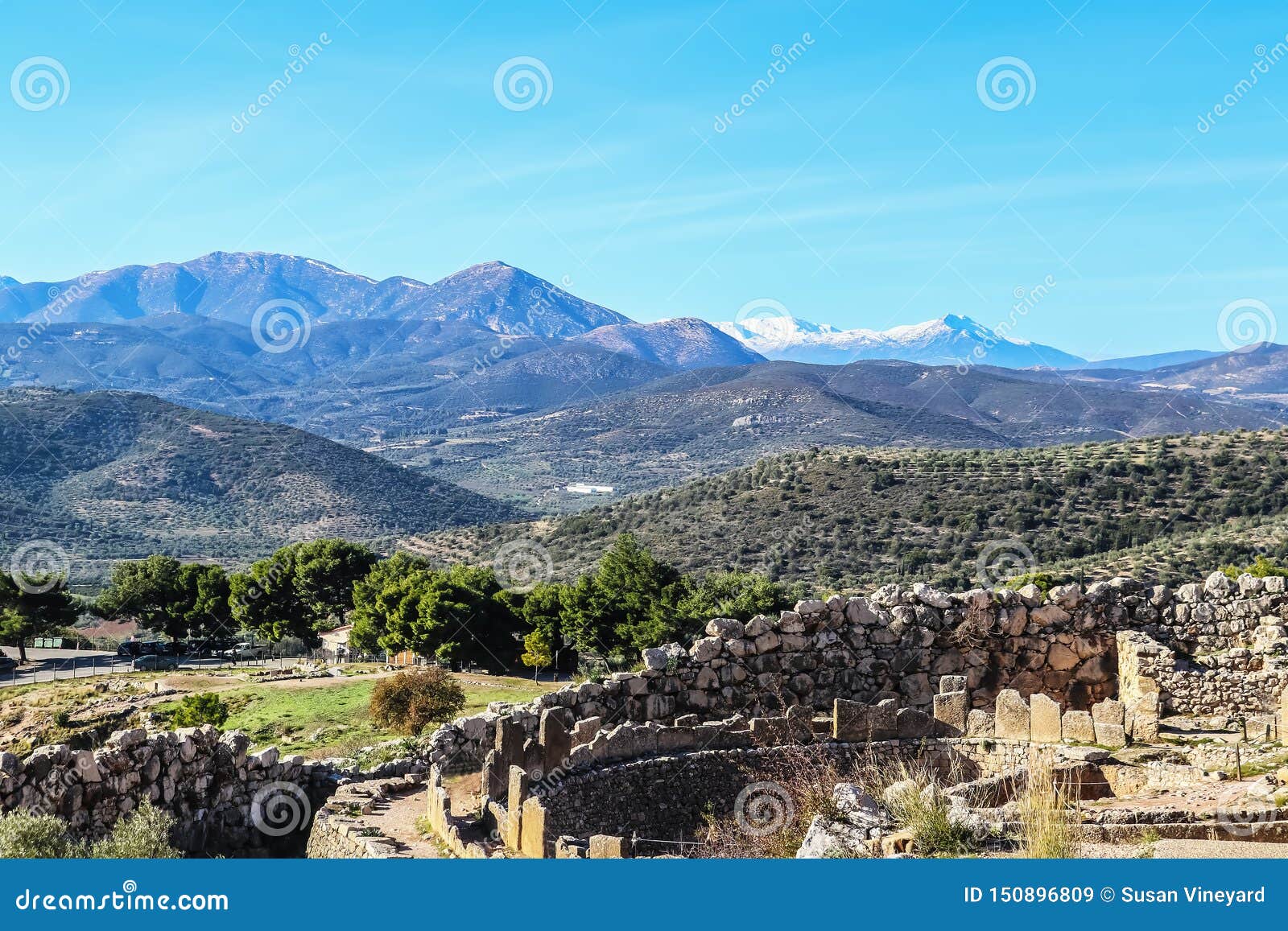 mighty ruins of ancient and well-built mycenae rich in gold - home of the mythical agamemnon synonymous with the names homer and