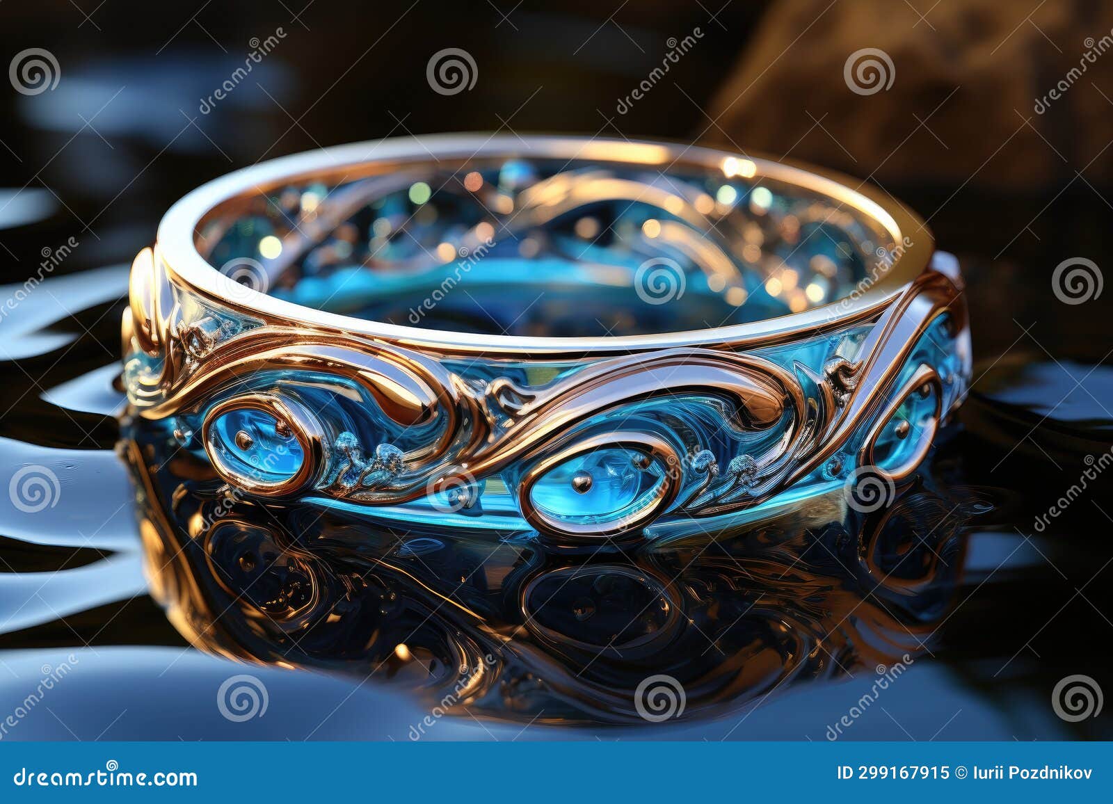 Mighty Water Energy Transformation Ring Stock Image Image of elements, nature 299167915