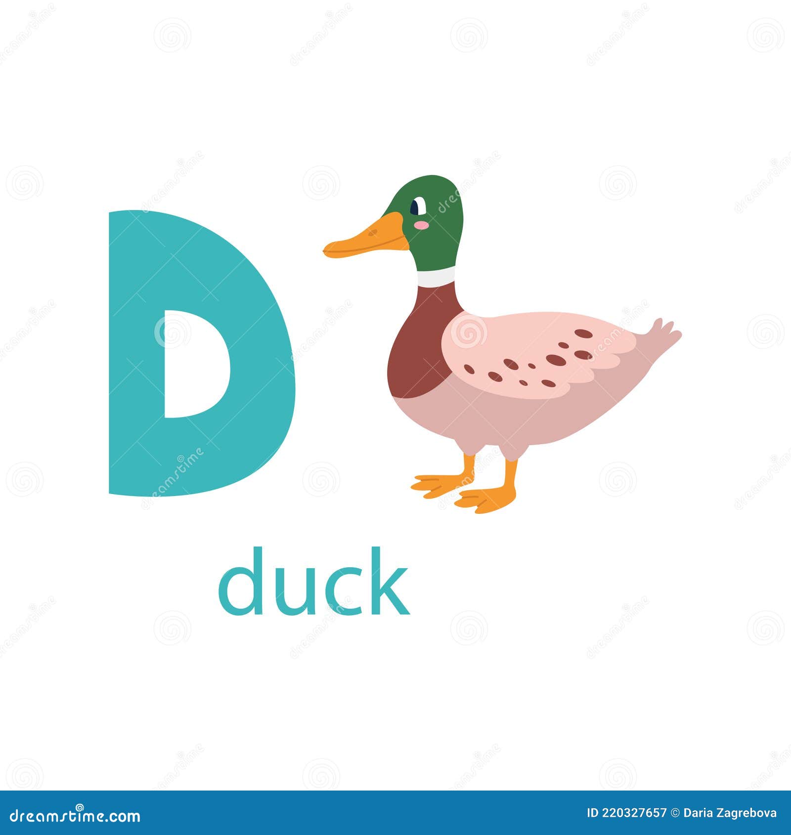 Une Illustration De Canard Mignon Vecteur Design Animal De Ferme