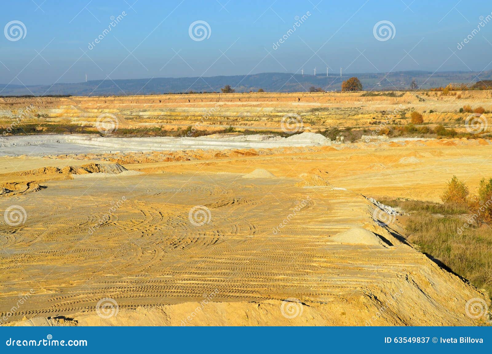 Mijnbouwsteengroeve voor porseleinaarde in westelijke Bohemen