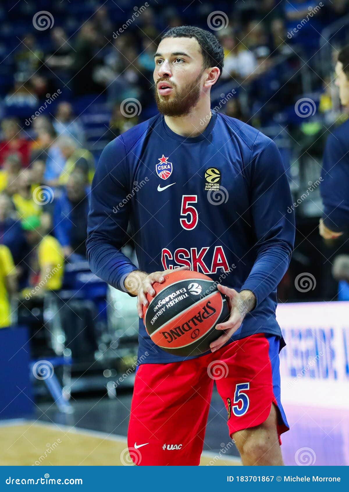 Mike James Of Cska Moscow During The Euroleague Basketball Match Editorial Photography Image Of Euroleague Champions 183701867