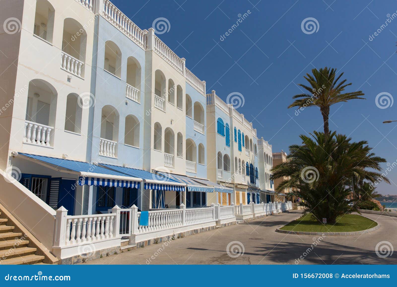 mil palmeras costa blanca spain with seafront apartments
