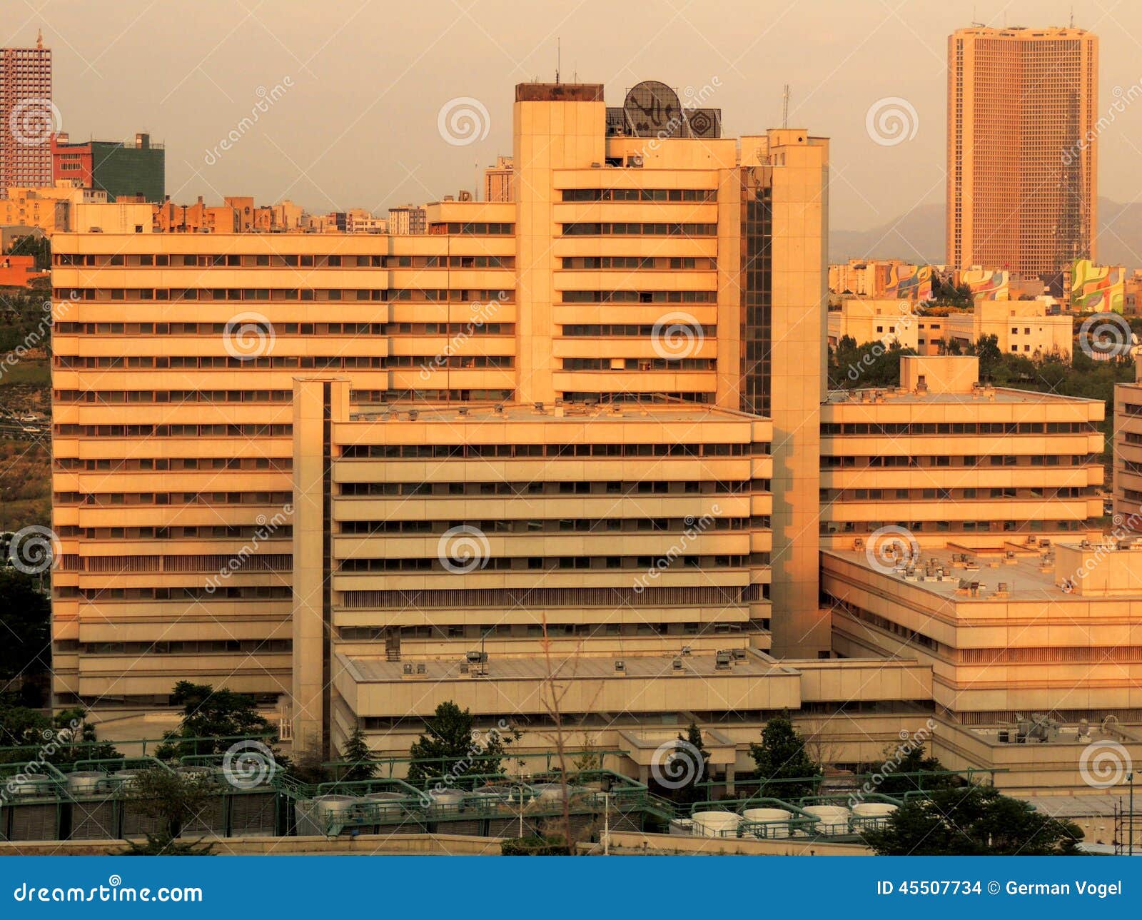 Milad Hospital by Tehran University of Medical Sciences Stock Photo
