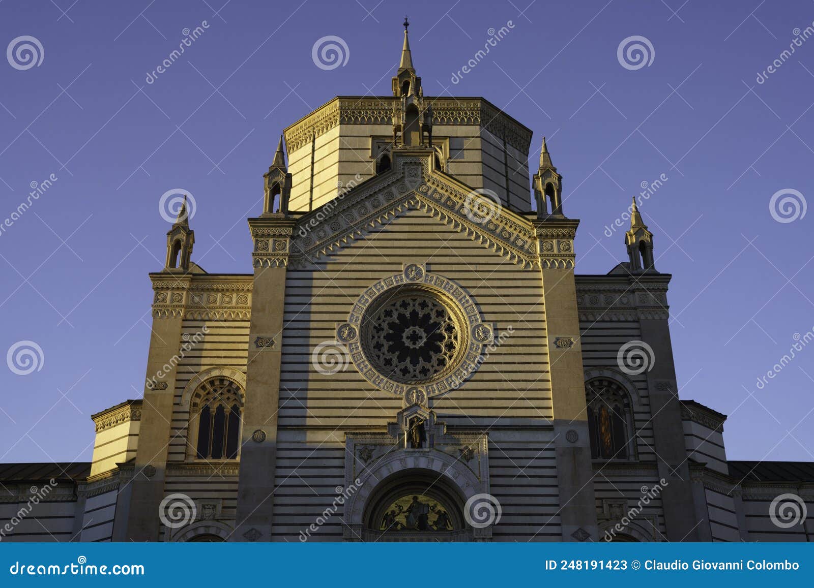 milan: historic cemetery known as cimitero monumentale