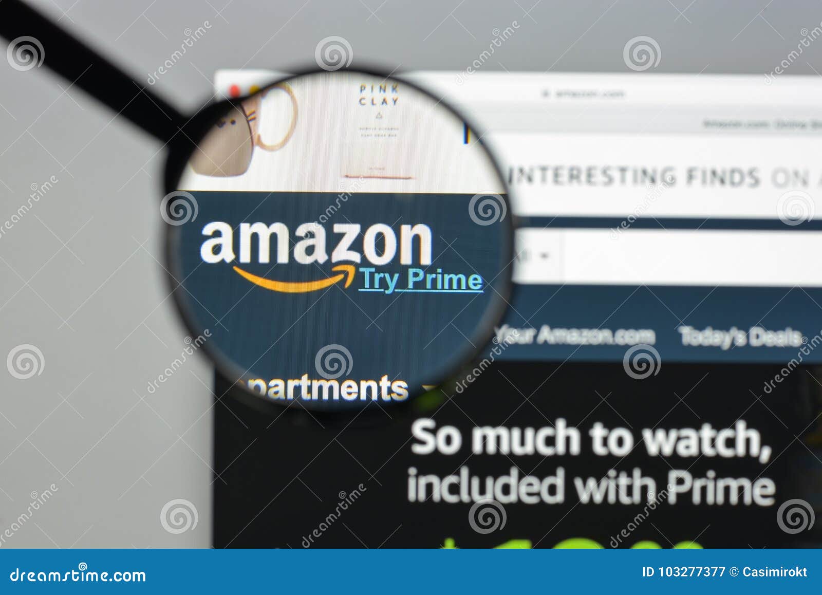 Milan, Italy August 10, 2017 Amazon site Homepage. it is a Editorial Photography Image