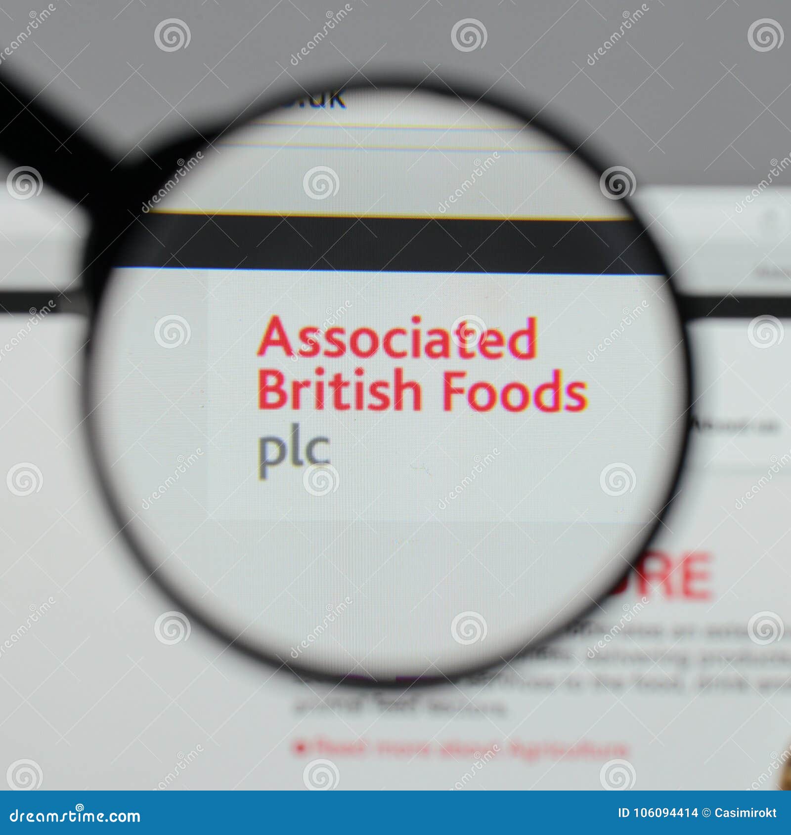 Milan, Italy - August 10, 2017: Associated British Foods Logo O ...