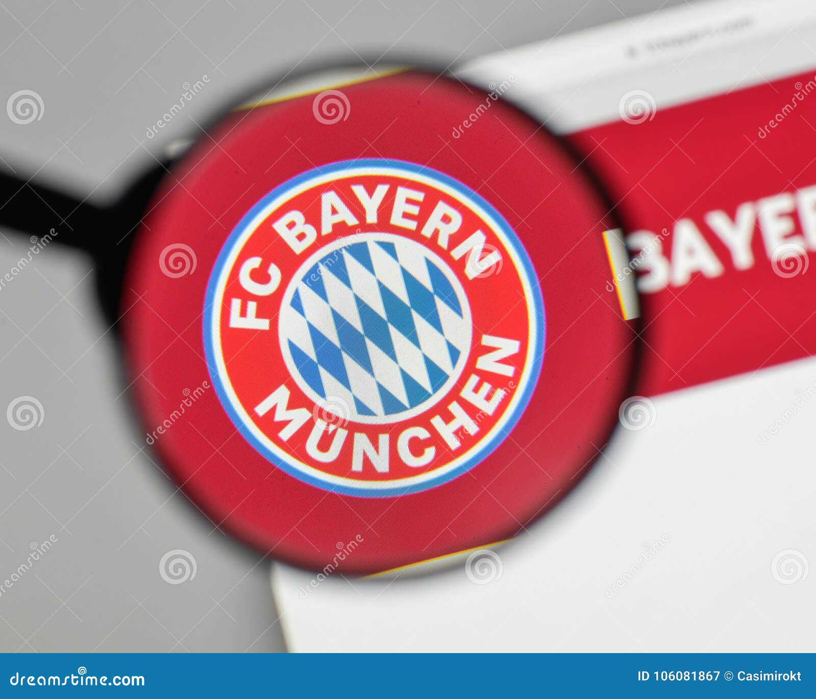 herberg redden bloemblad Milan, Italy - August 10, 2017: FC Bayern Munchen Logo on the we Editorial  Photography - Image of online, editorial: 106081867