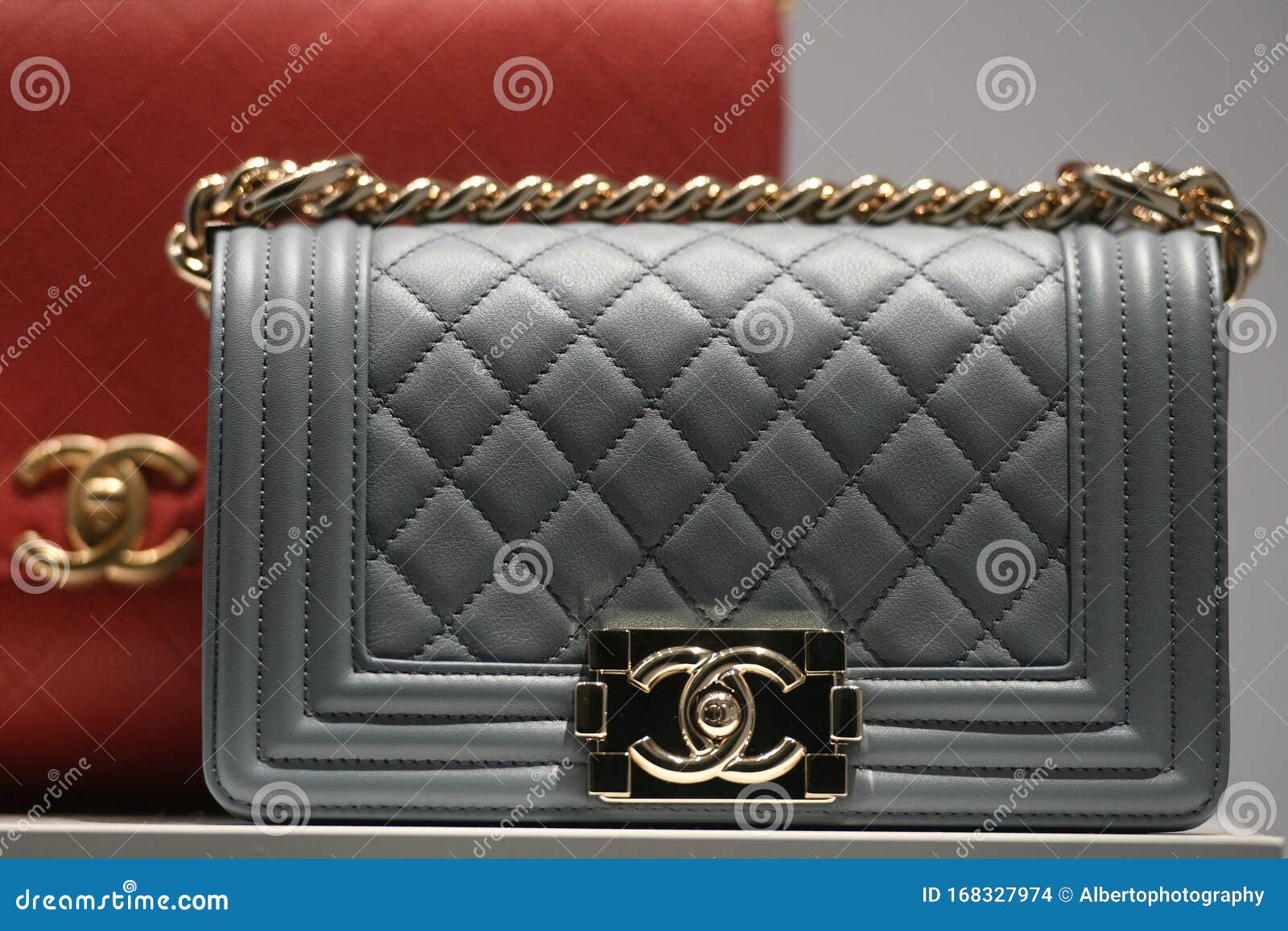 Chanel Luxury Accesories And Clothing In A Store In Milan Editorial Stock Image Image Of Accesories Center