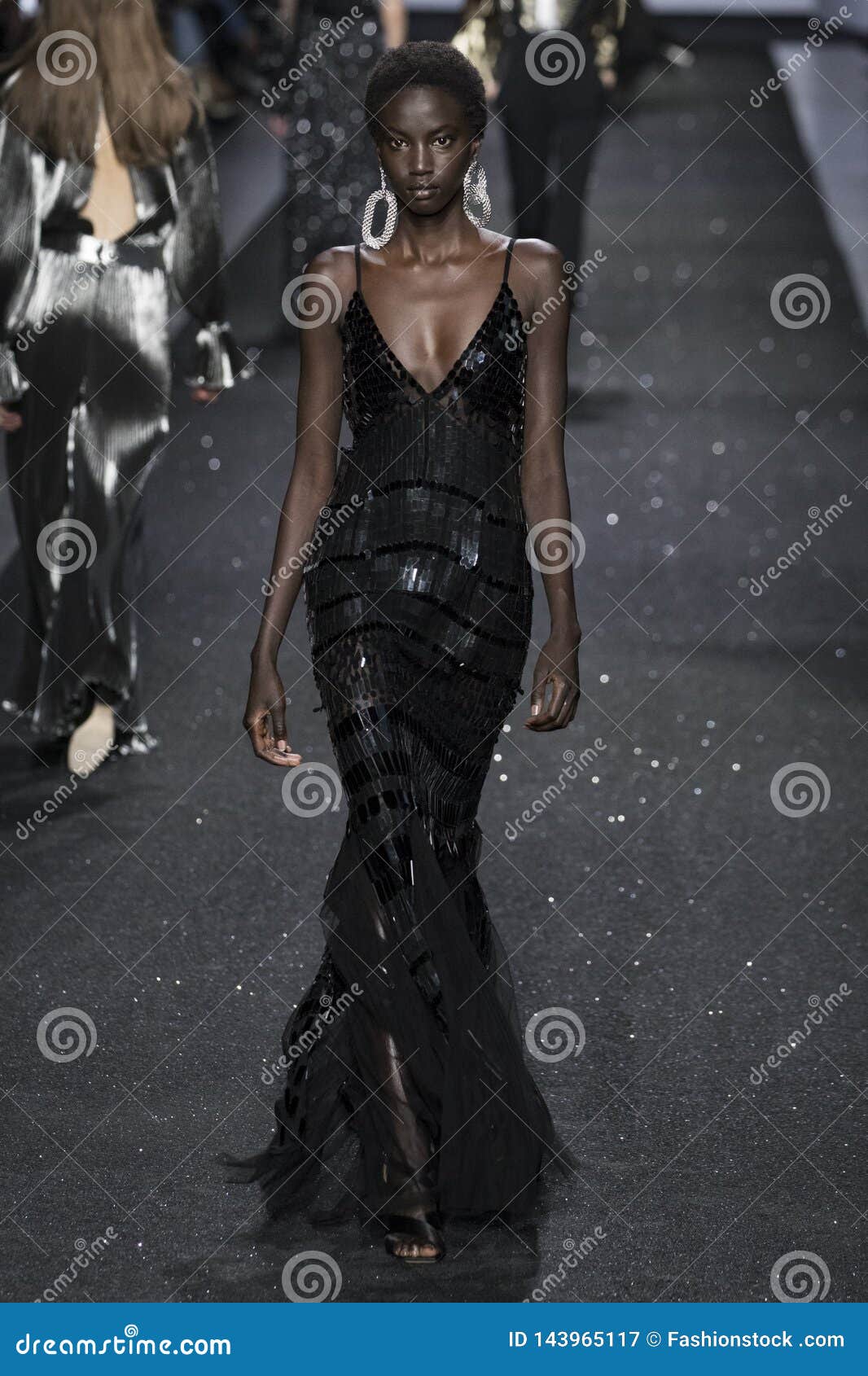 A Model the Runway at the Alberta Ferretti Show Milan Fashion Week Autumn/Winter 2019/20 Editorial Photography - Image of gown, clothing: 143965117