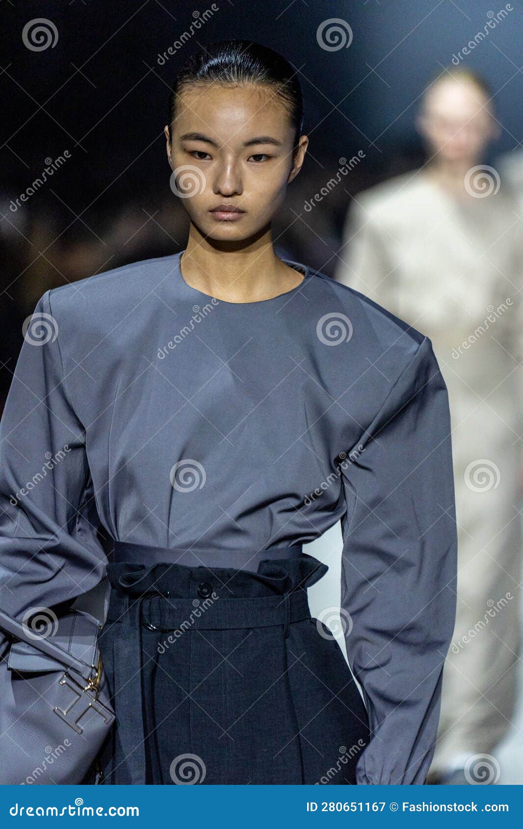 MILAN, ITALY - FEBRUARY 24: a Model Walks the Runway at the Tods ...