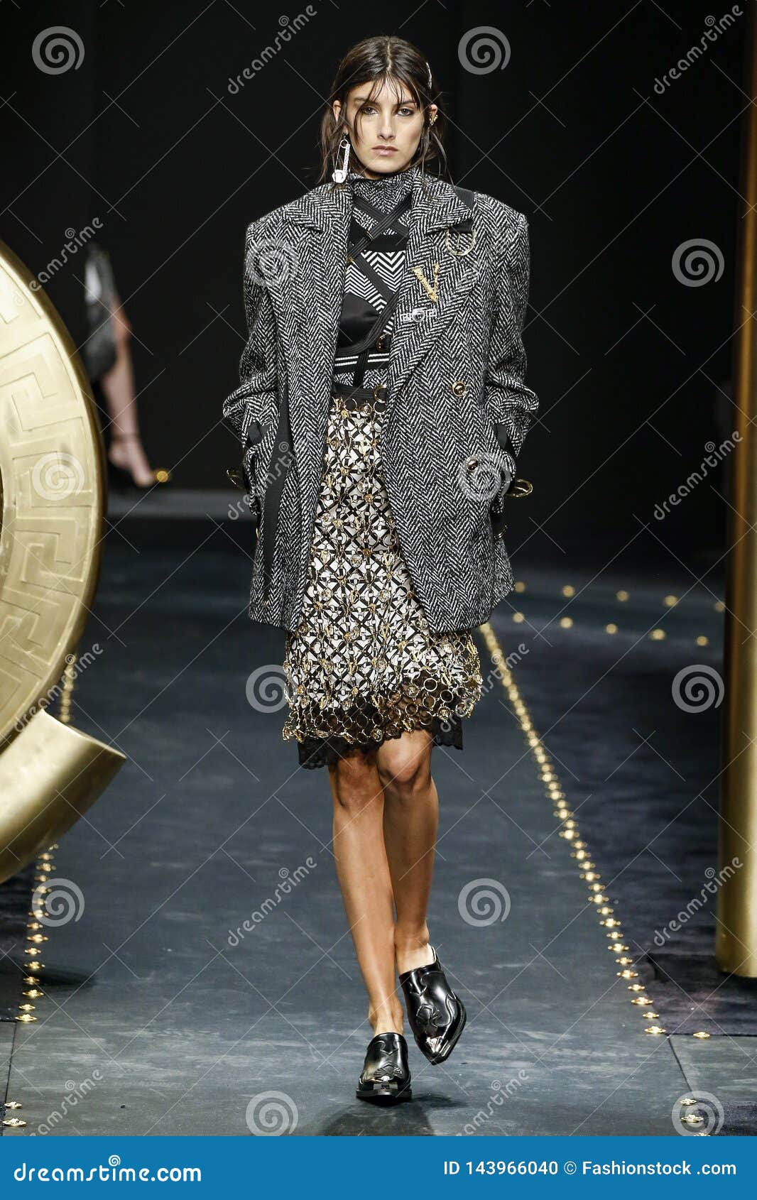 Rossana Latallada Walks the Runway at the Versace Show at Milan Fashion ...