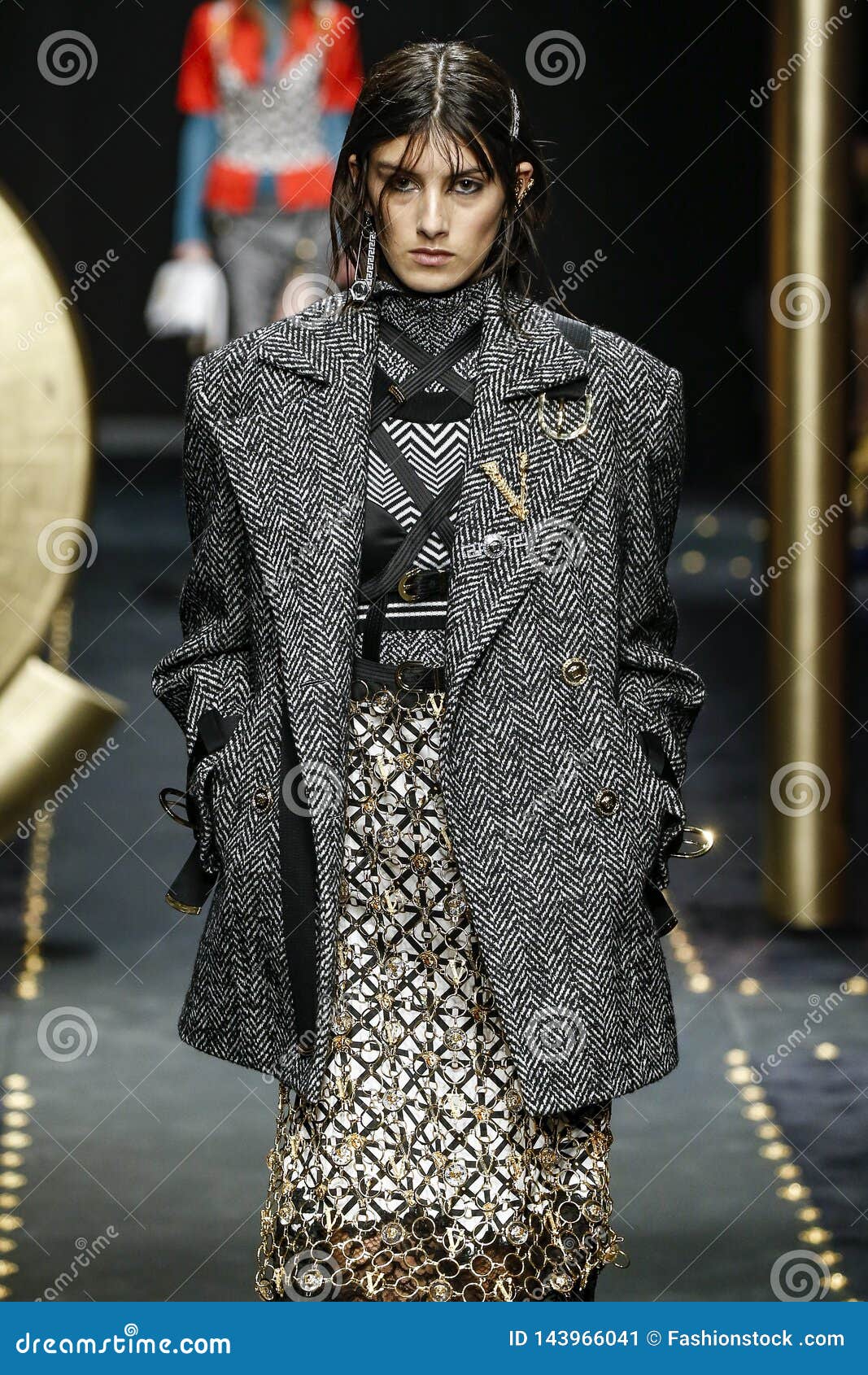 Rossana Latallada Walks the Runway at the Versace Show at Milan Fashion ...