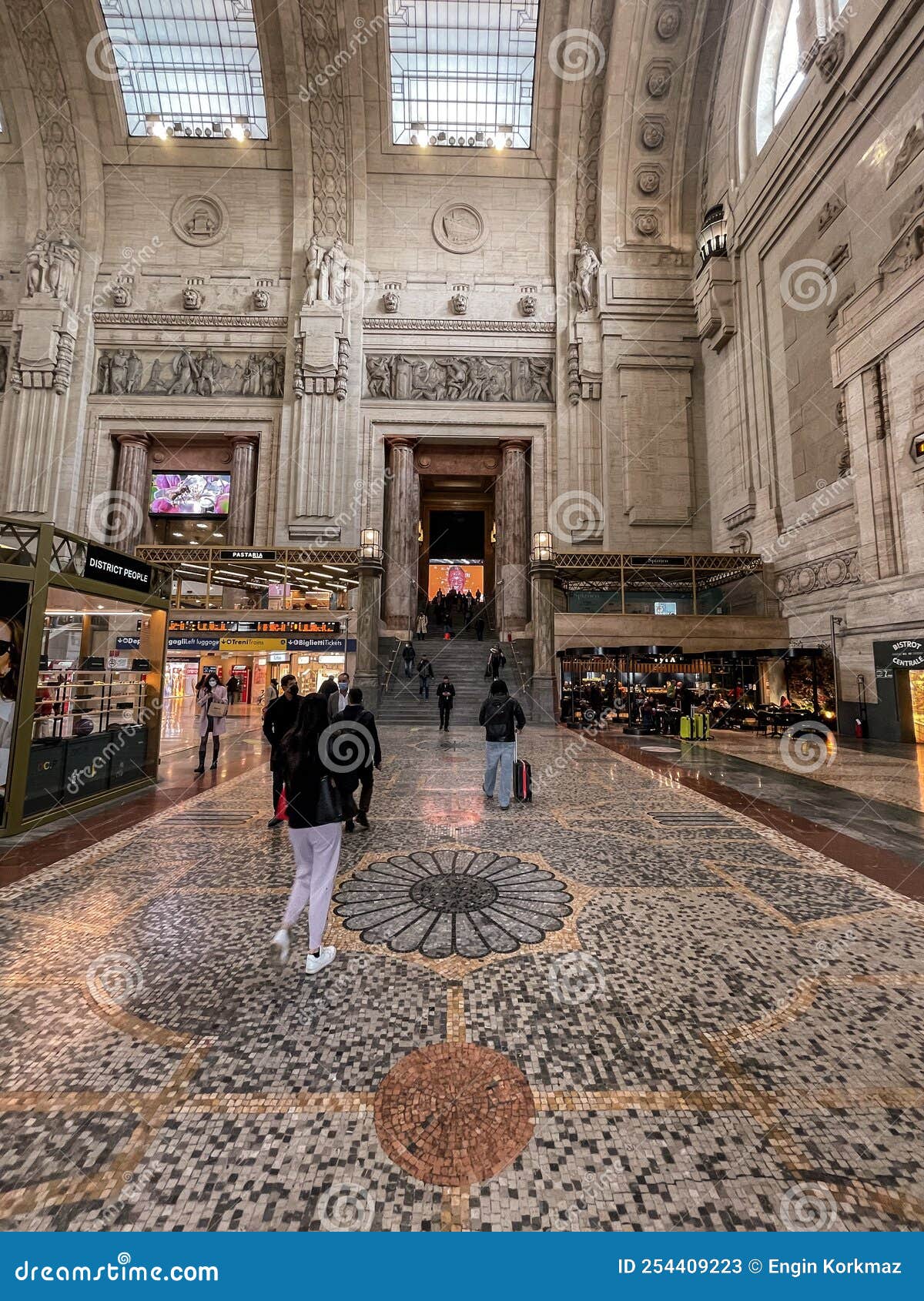 Architectural Detail from the Milano Centrale, the Main Railway Station ...