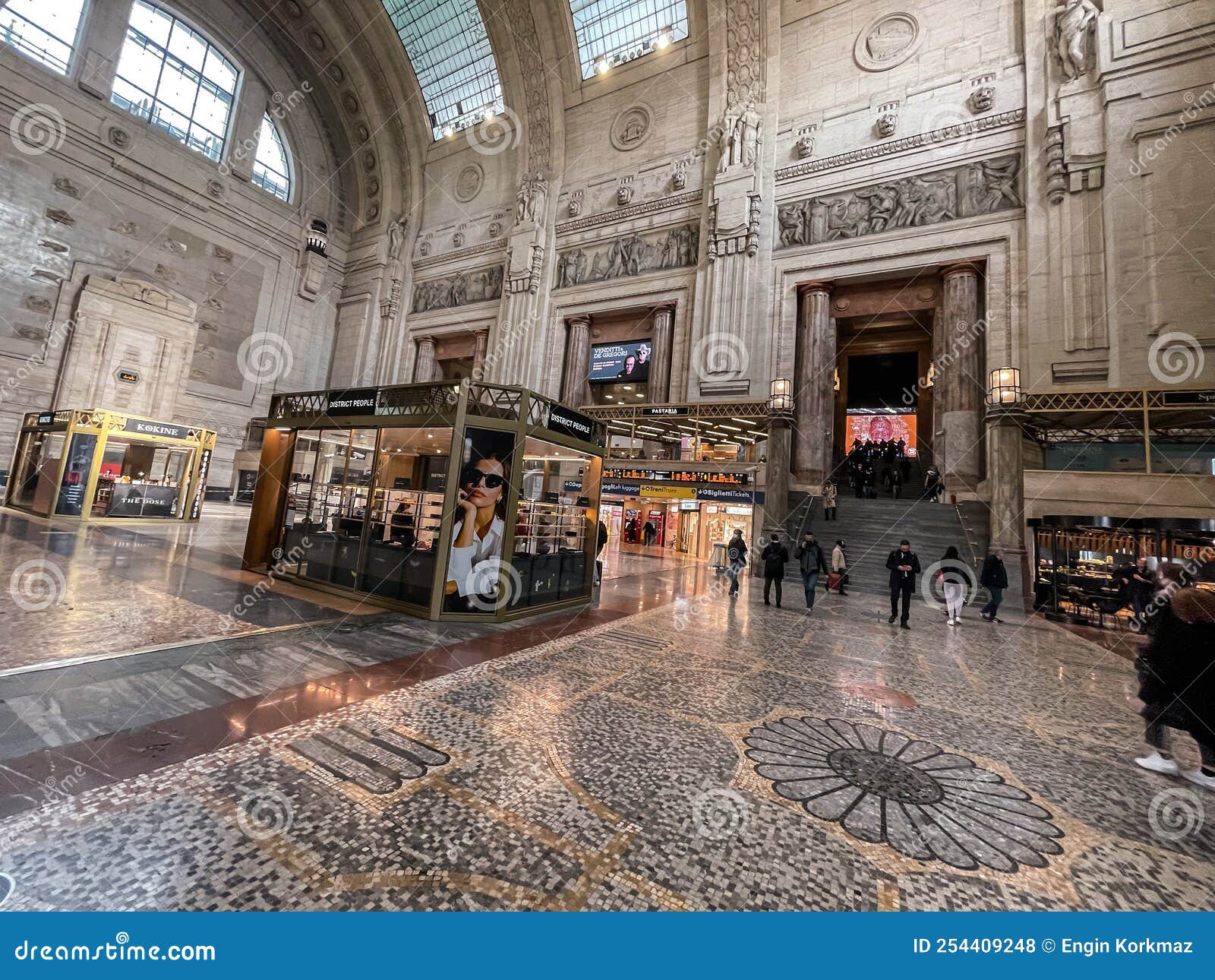 Architectural Detail from the Milano Centrale, the Main Railway Station ...