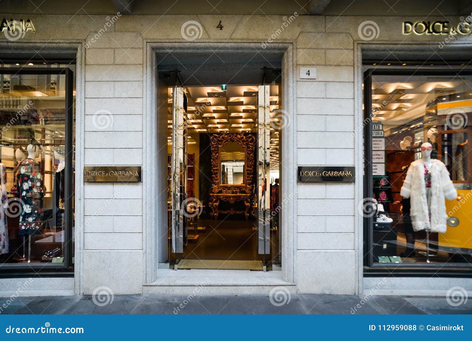 Milan, Italy - September 24, 2017: Dolce Gabbana Store in Milan ...