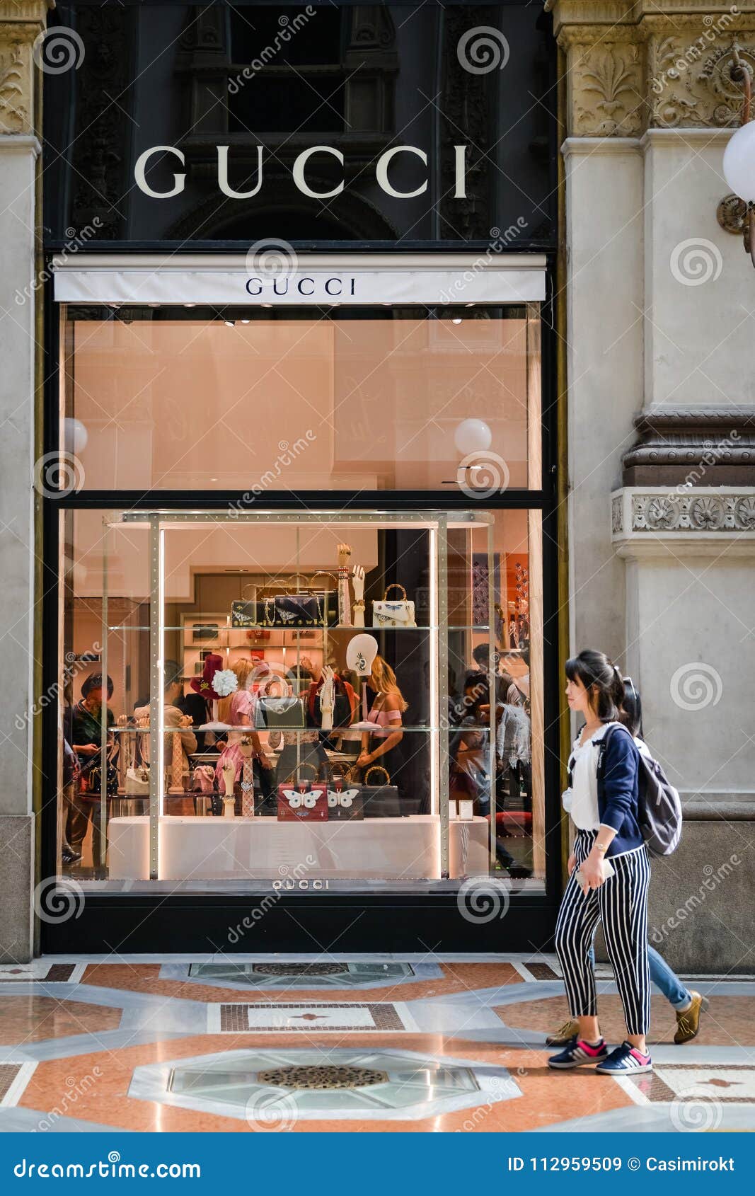 Milan, Italy - September 24, 2017: Gucci Store in Milan. Fashio Editorial  Stock Image - Image of editorial, formal: 112959509