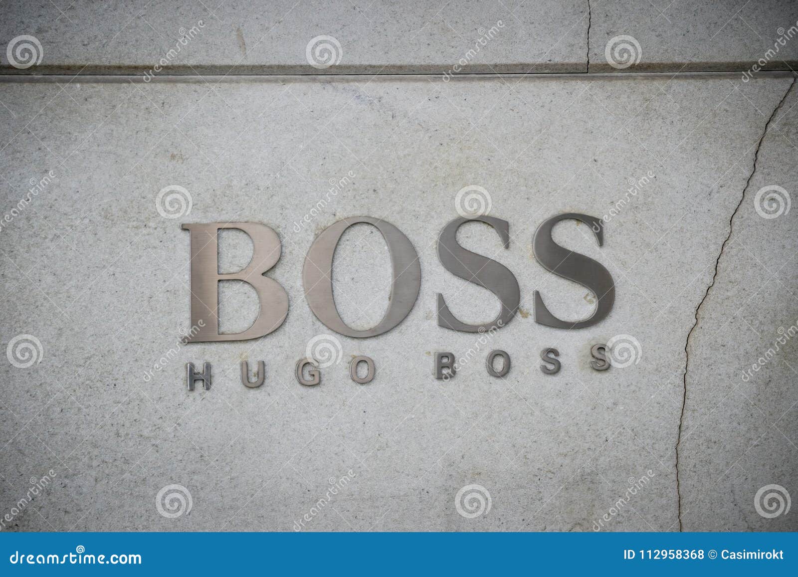 Milan, Italy - September 24, 2017: Hugo Boss Store in Milan. Fa ...