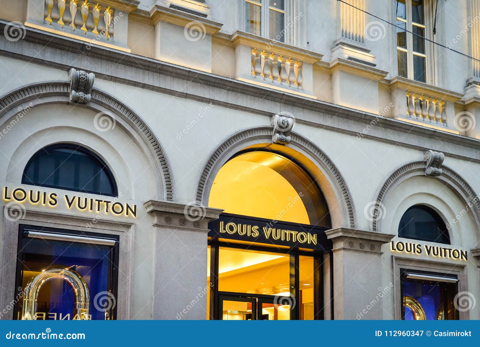 Milan, Italy - September 24, 2017: Louis Vuitton Store In Milan Editorial Photography - Image of ...