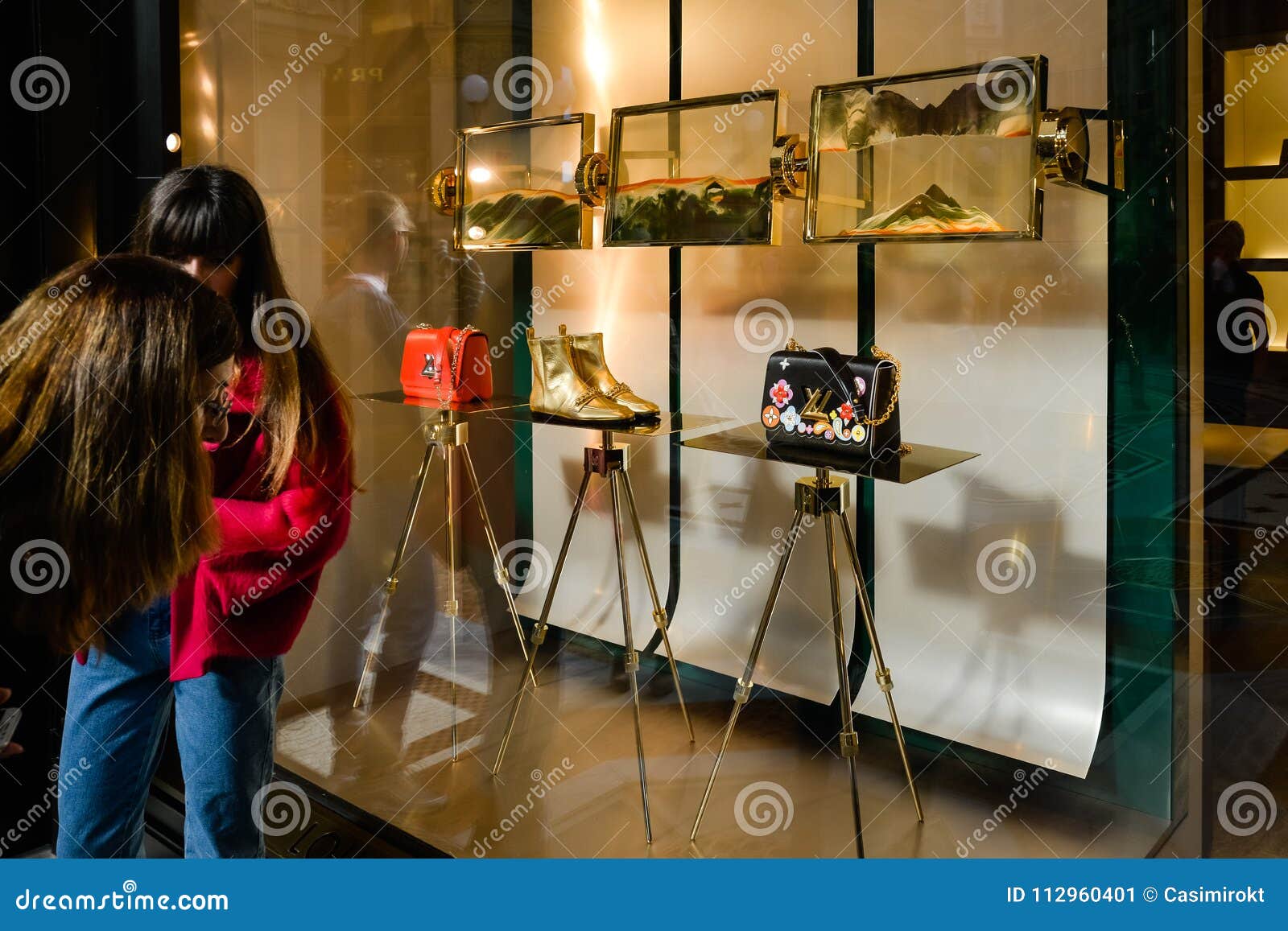 MILAN, ITALY - APRIL 26, 2017: View at Louis Vuitton shop in Milan, Italy. Louis  Vuitton is a French fashion house founded in 1854 and one of the worl Stock  Photo - Alamy