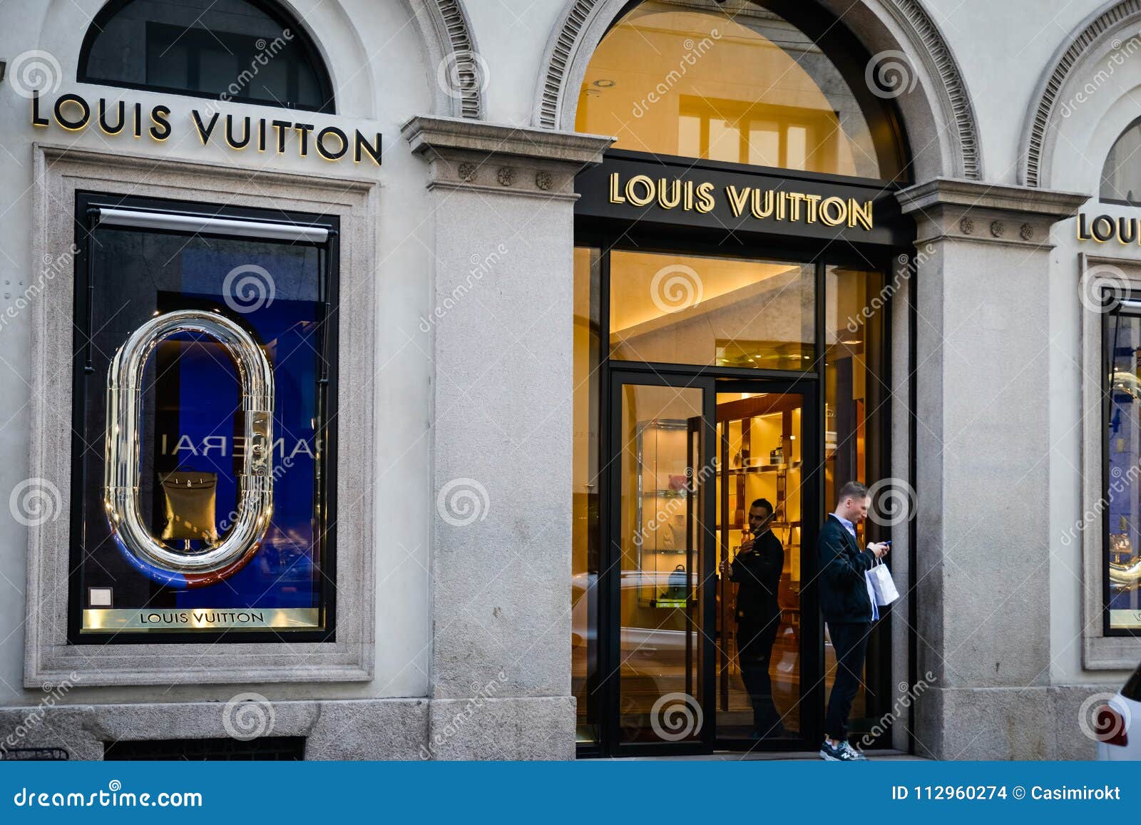 Milan, Italy - September 24, 2017: Louis Vuitton Store In Milan Editorial Stock Image - Image of ...