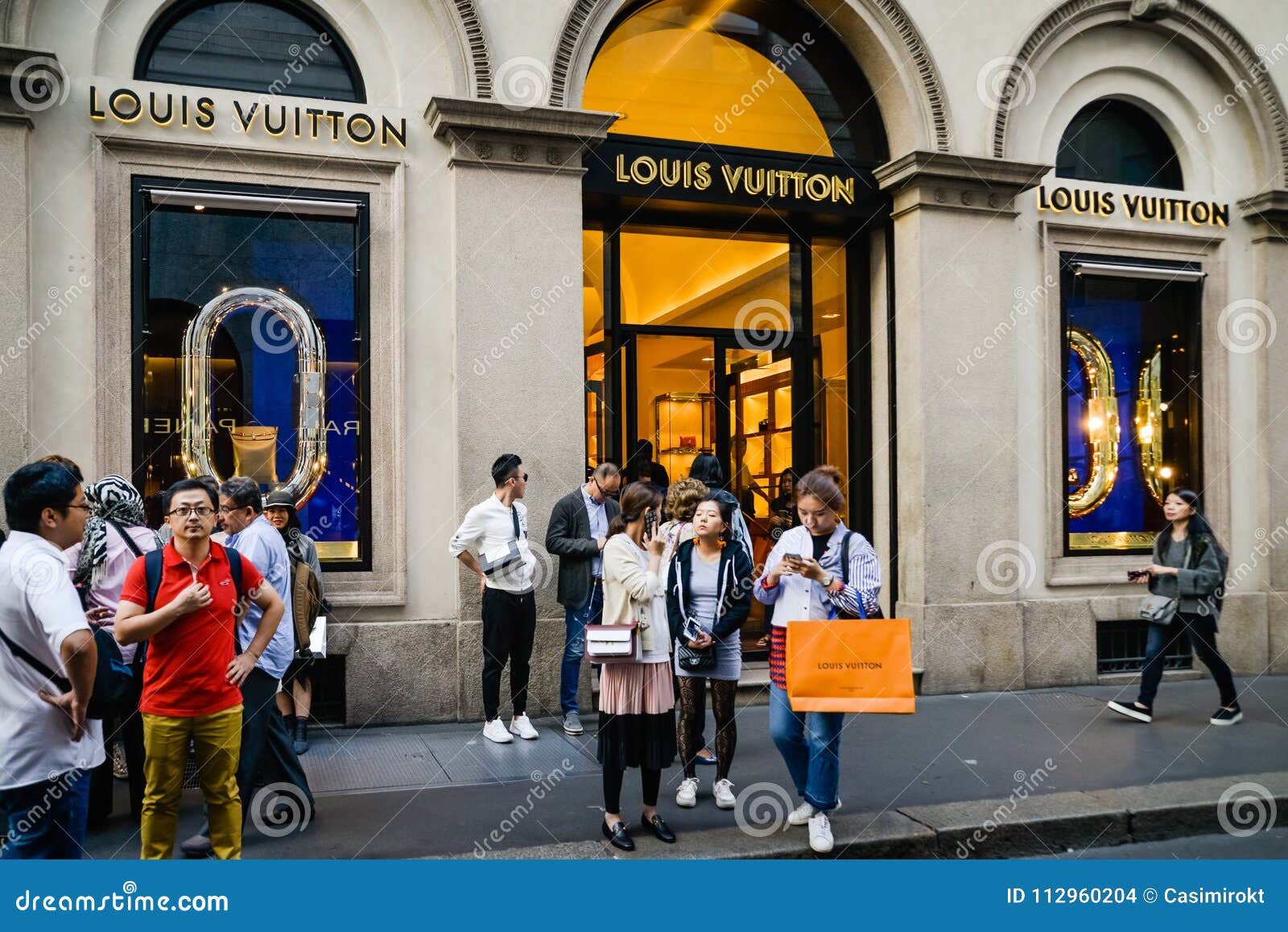 Milan, Italy - September 24, 2017: Louis Vuitton Store In Milan Editorial Stock Image - Image of ...