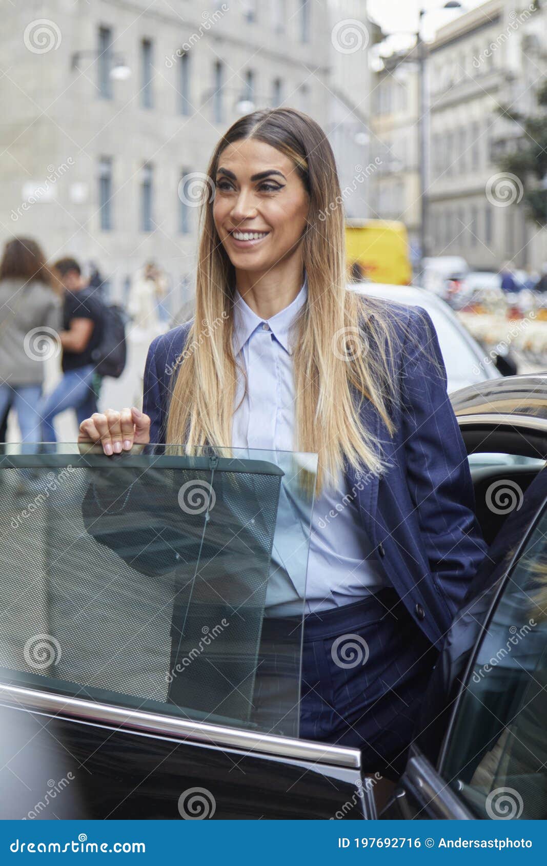 Melissa Satta before Max Mara Fashion Show, Milan Fashion Week Street Style  Editorial Photo - Image of outdoor, week: 197692716