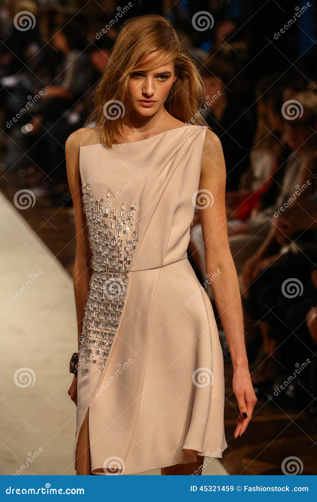 MILAN, ITALY - SEPTEMBER 20: a Model Walks the Runway during the Genny ...