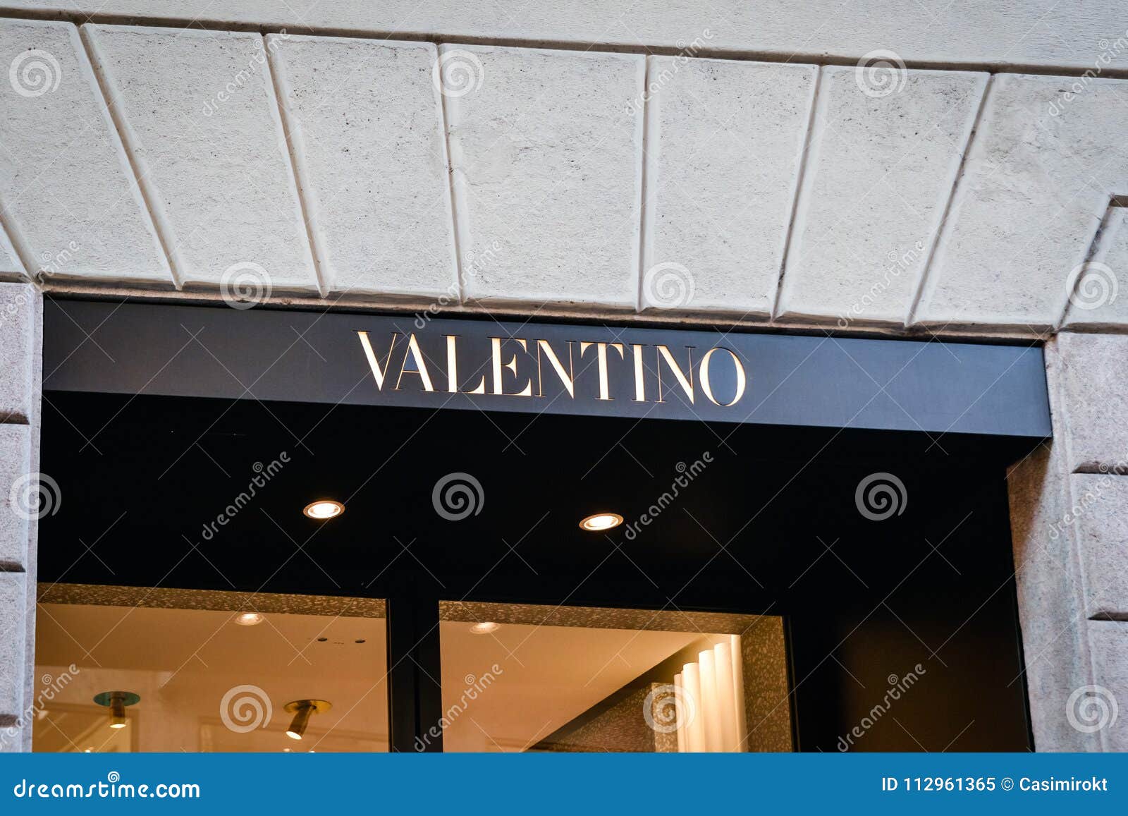 Milan, Italy - September 24, 2017: Valentino Store in Milan. Fa ...