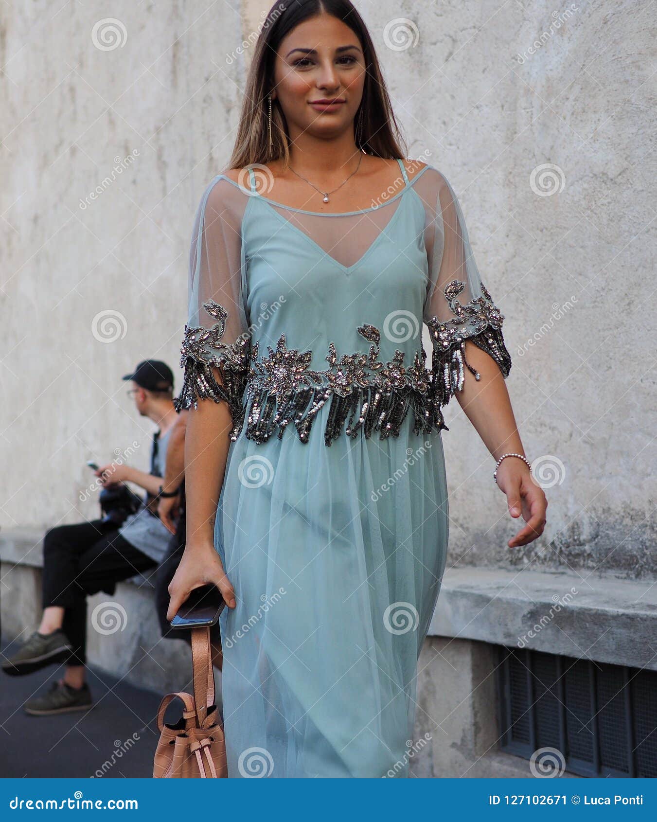 MILAN, Italy, 20 Septembre 2018: Fashionable Woman in the Street ...