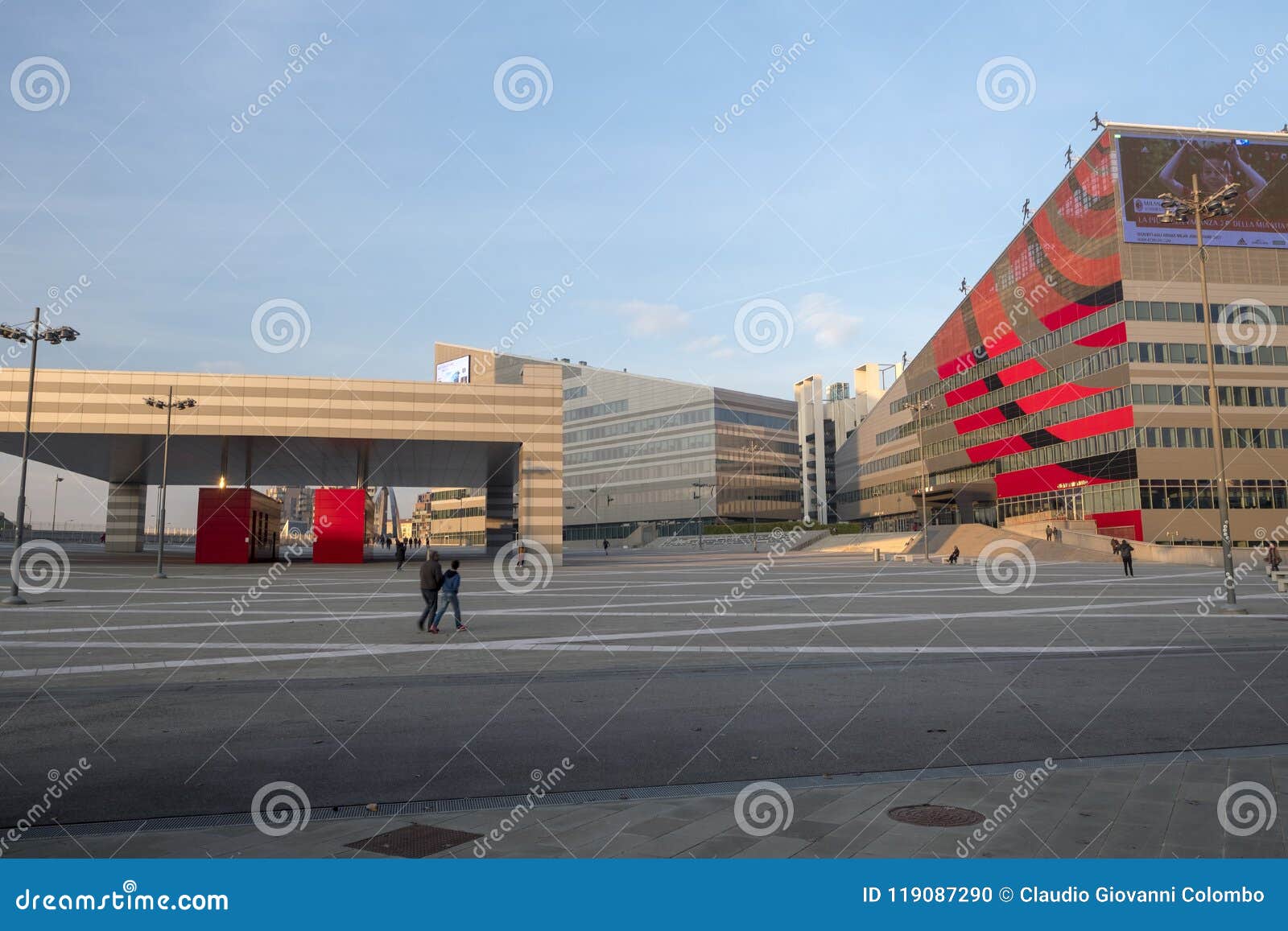 Milan: Modern Buildings of Portello Editorial Image - Image of square ...