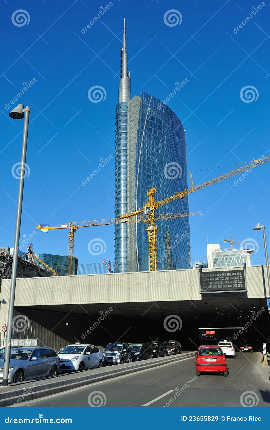 Milan New Skyscraper Under Construction Editorial Stock Image Image