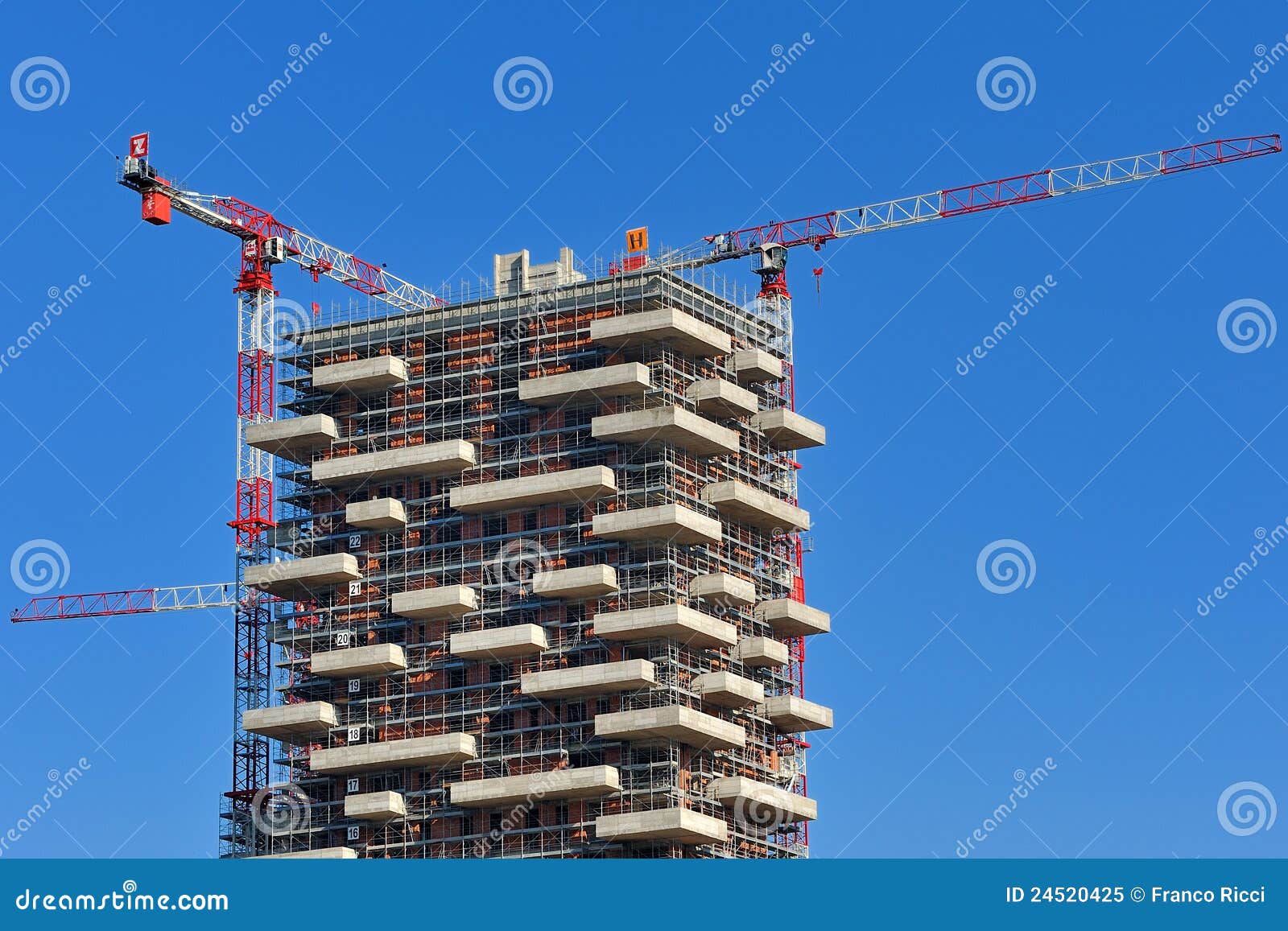 Milan New Skyscraper Under Construction Editorial Image Image of