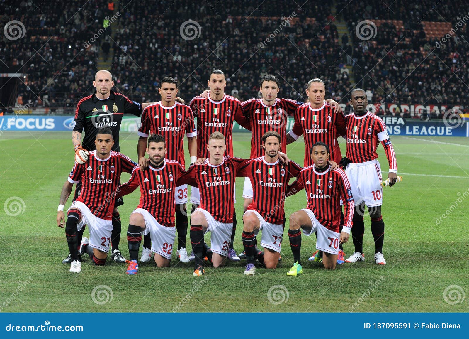 Milan Players before the Match Photo - Image of 20112012: 187095591