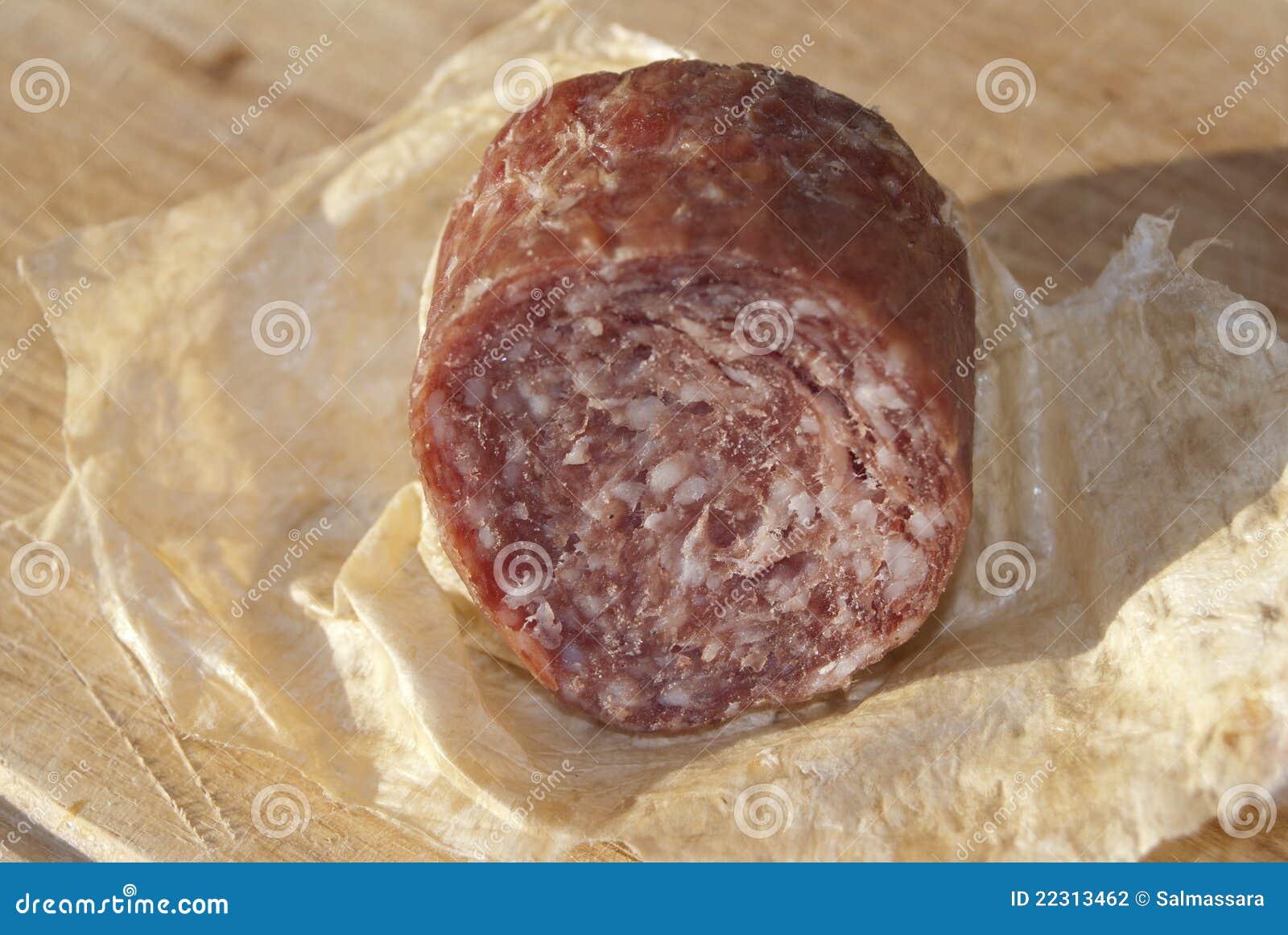 Milan salami stock photo. Image of bagged, cake, appetizing 22313462