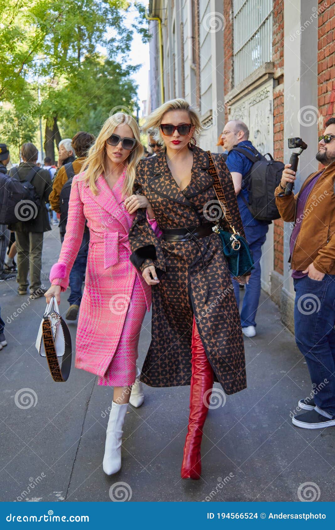 fendi coat pink