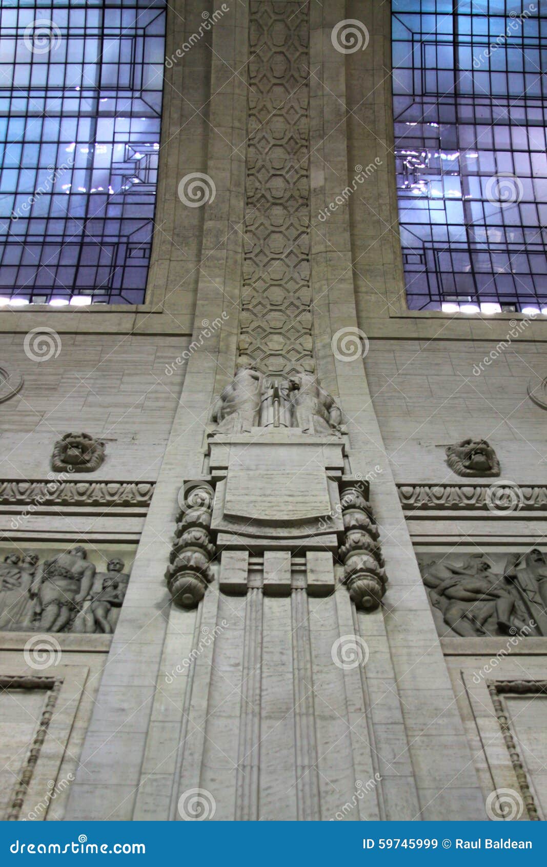 milano centrale railway station architectural detail