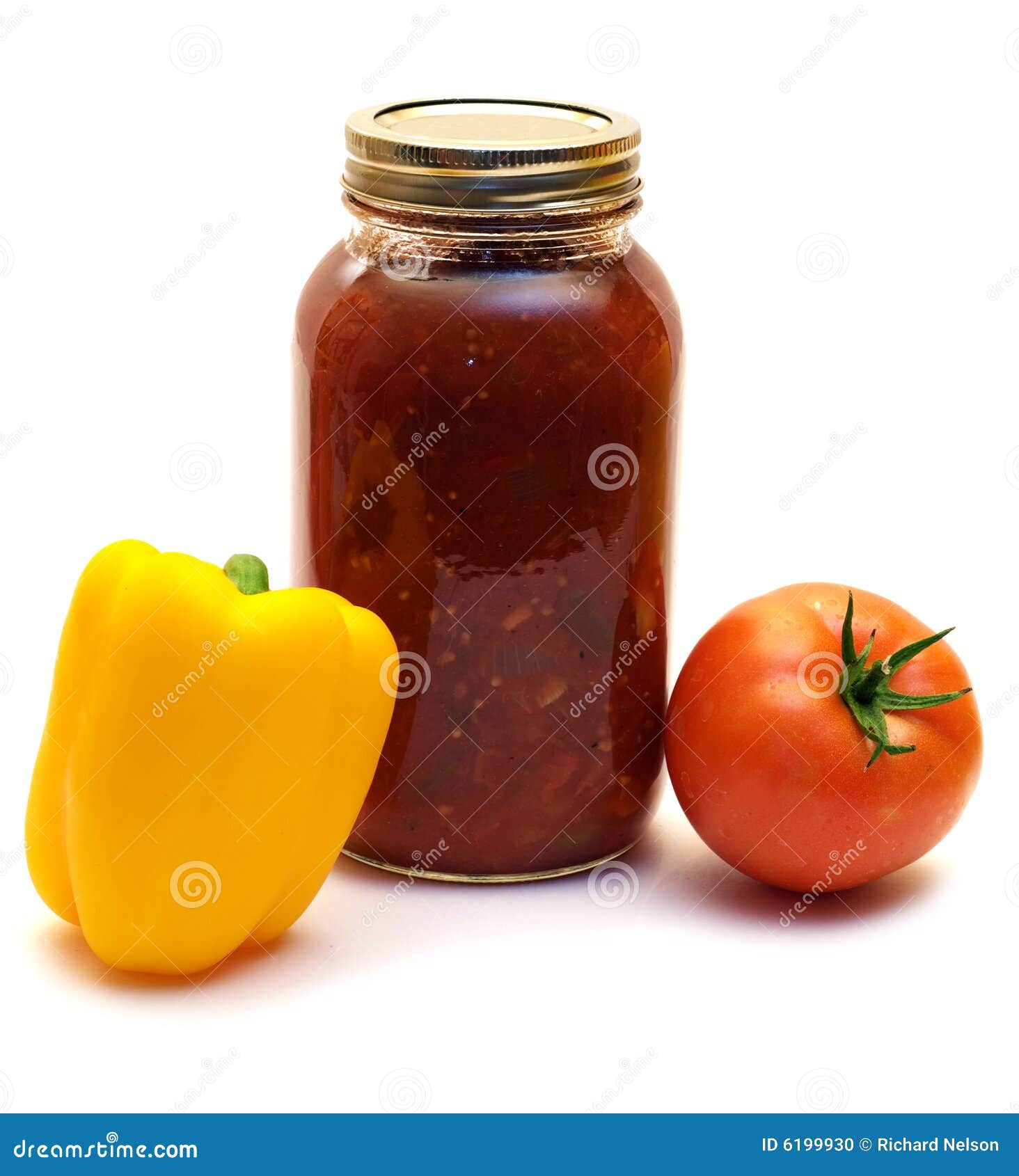 Mild Salsa stock photo. Image of canning, preserve, white 6199930