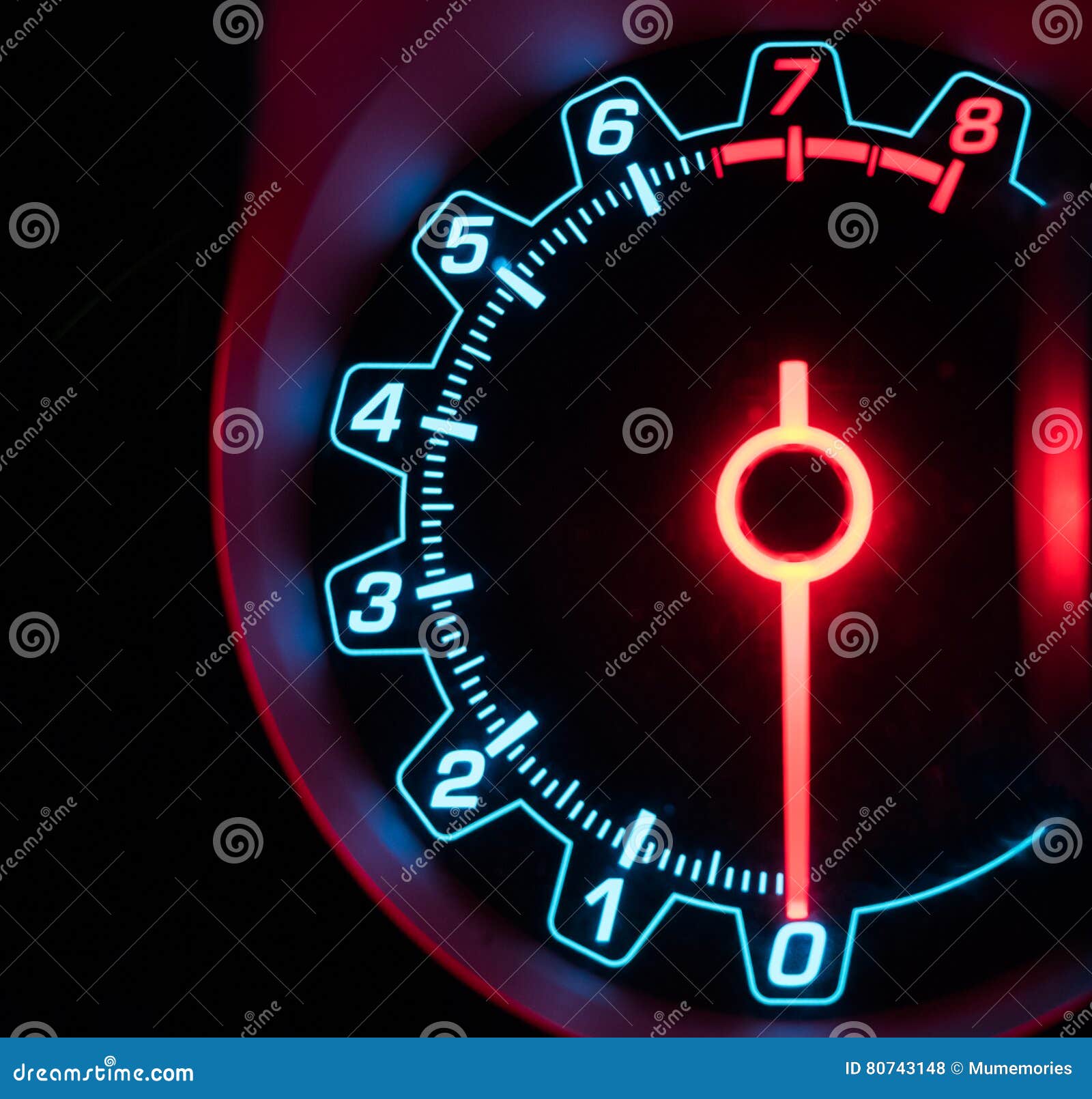 Mile Car Speedometer with Needle Number Stock Photo Image of odometer