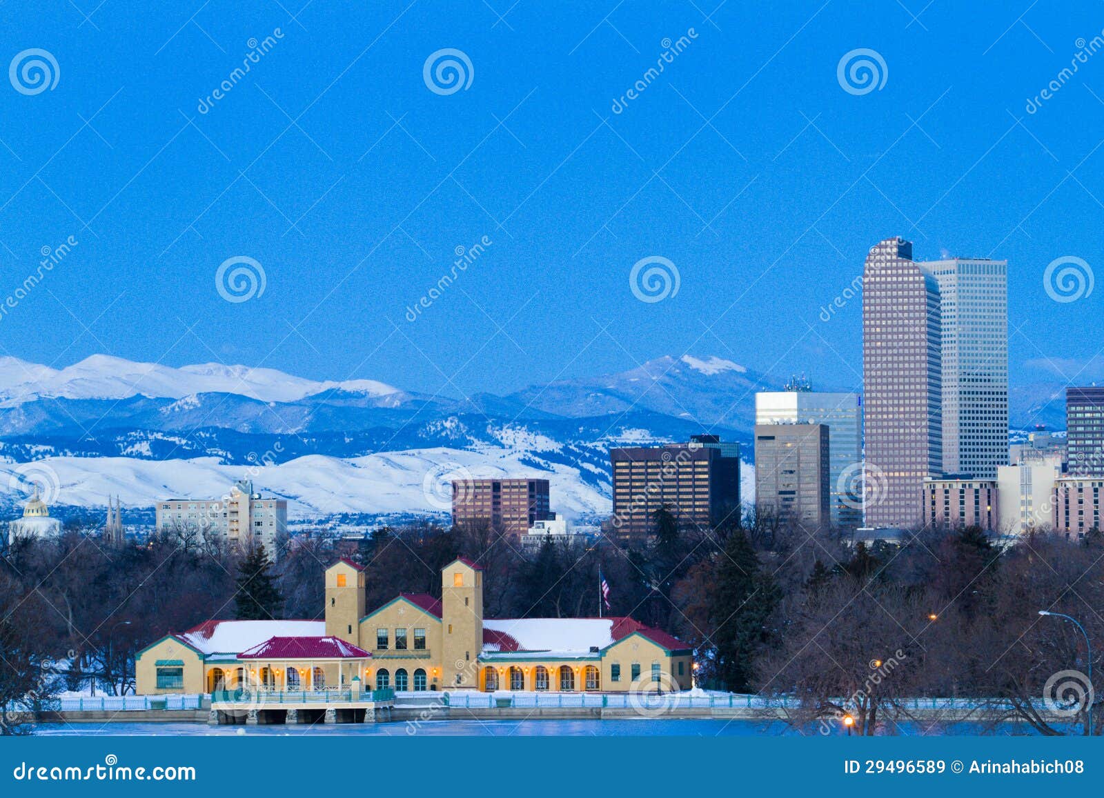 Mile High City of Denver stock image. Image of architecture 29496589