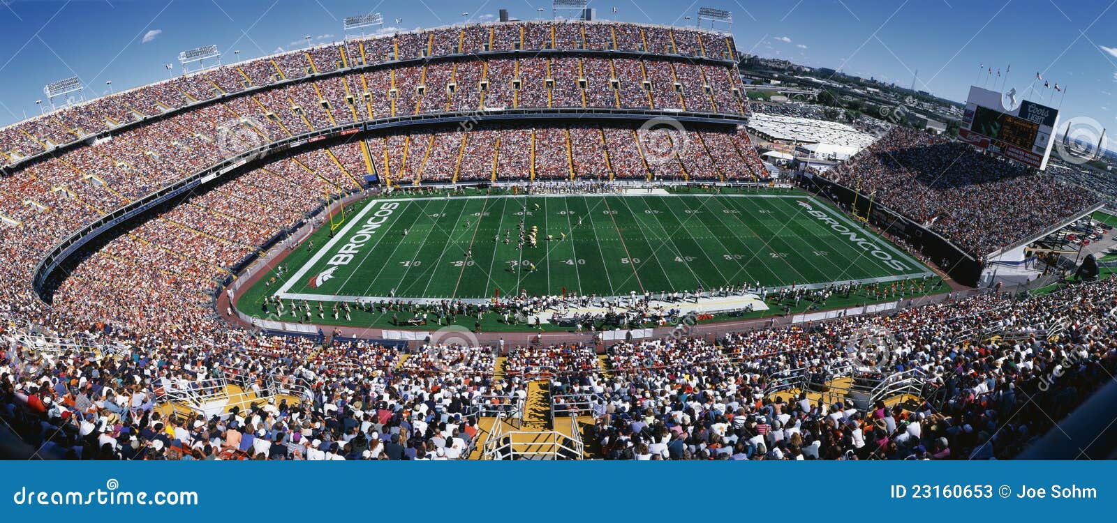 Mile High Stadium editorial stock photo. Image of game