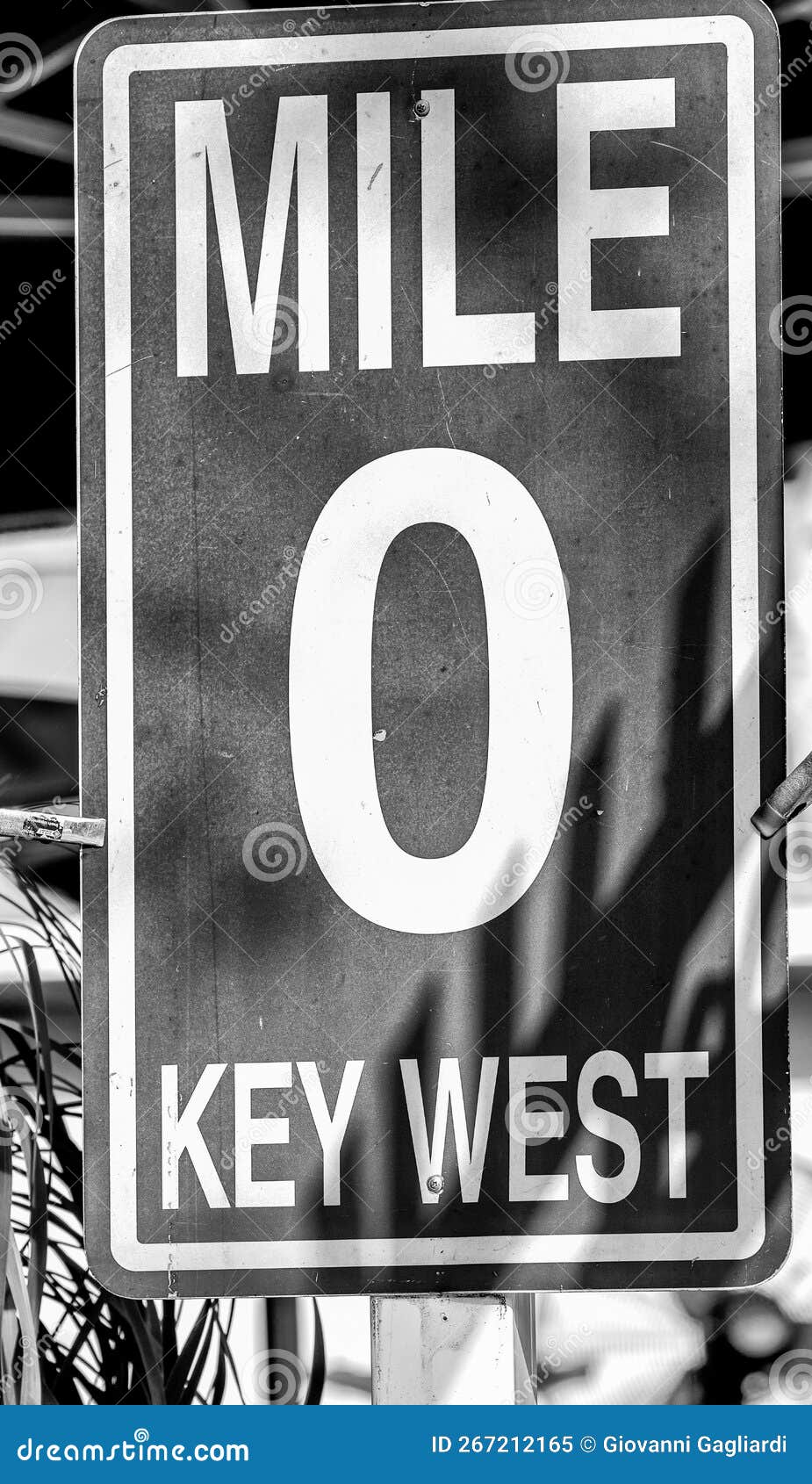 Mile 0 Street Signage in Key West, Florida Stock Image - Image of ...