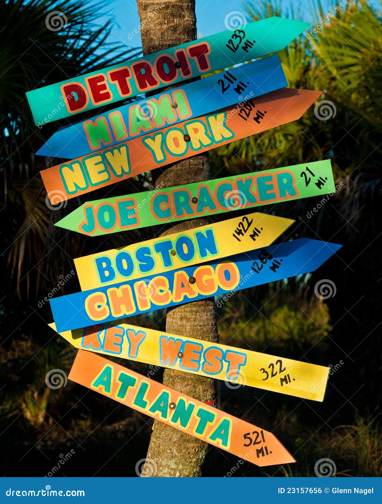 Mileage marker sign stock photo. Image of saturated, distances 23157656