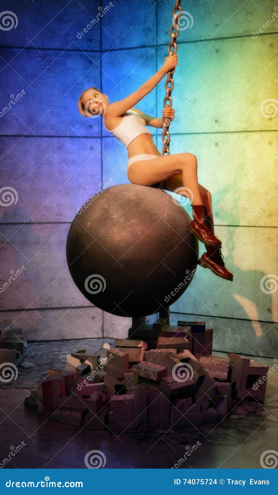 miley cyrus wrecking ball clipart