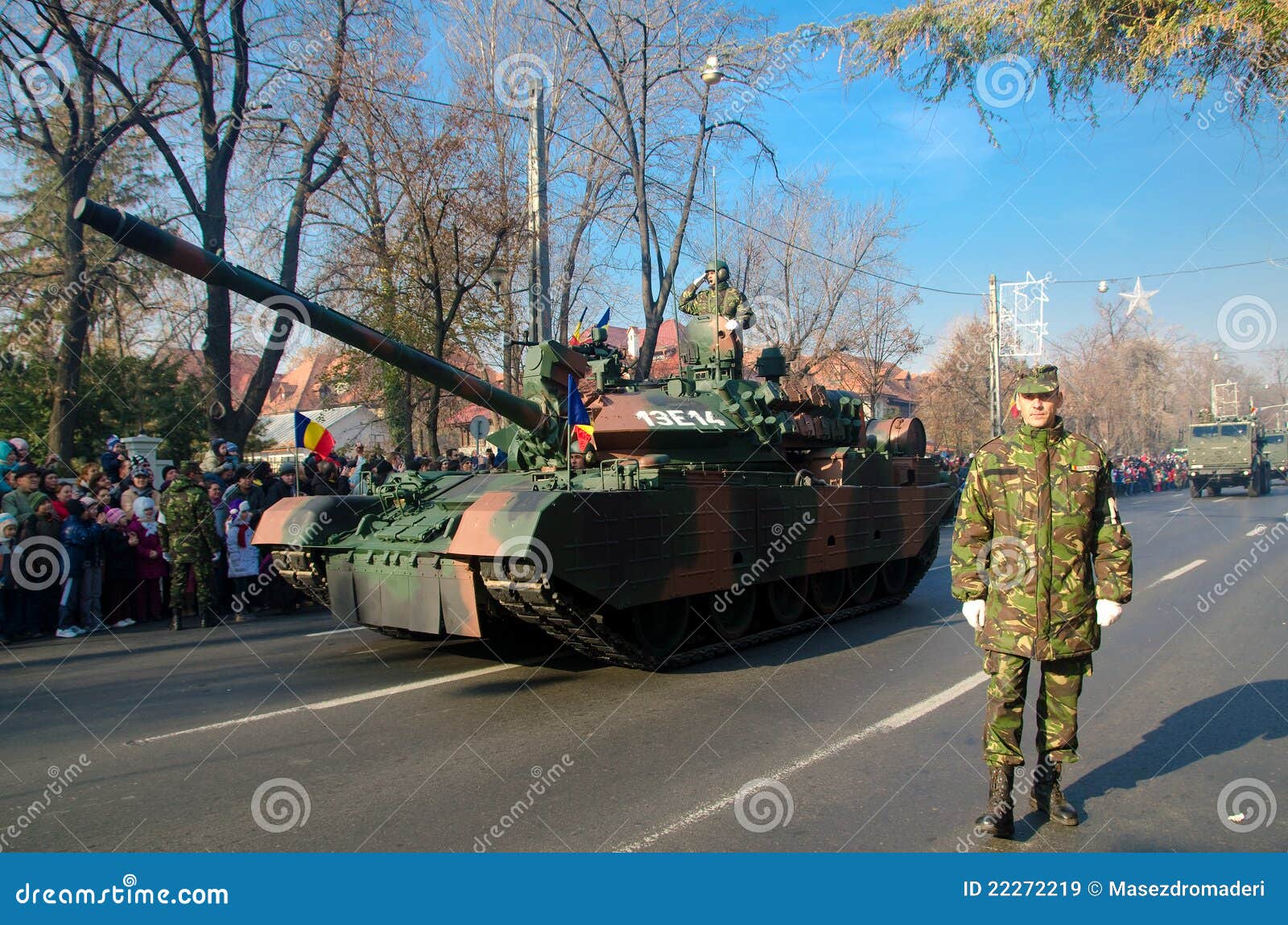 Militaire parade op 1 December - Nationale Dag van Roemenië - in Boekarest