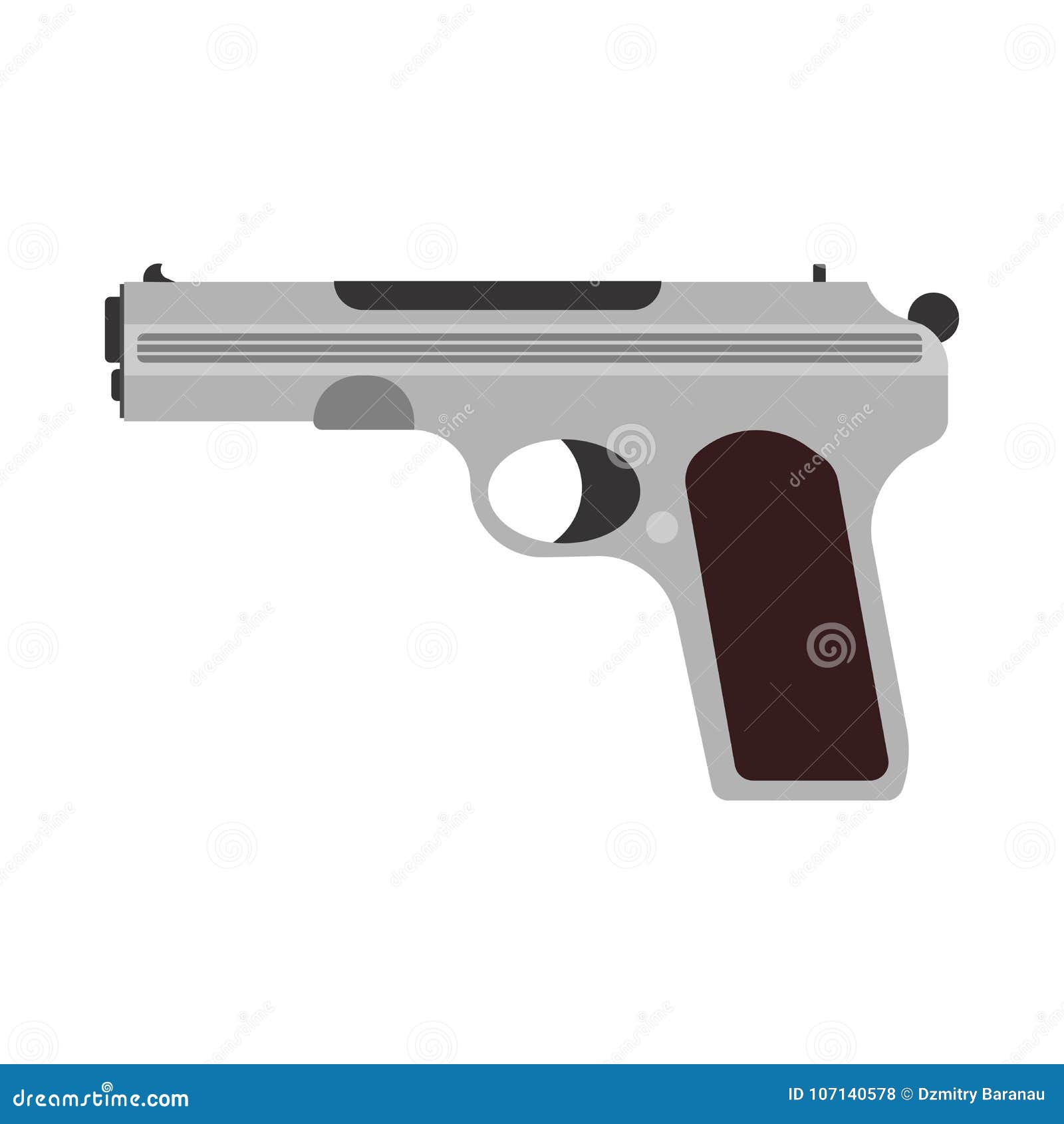 Militaires D'icône De Pistolet D'arme D'illustration De Fusil De