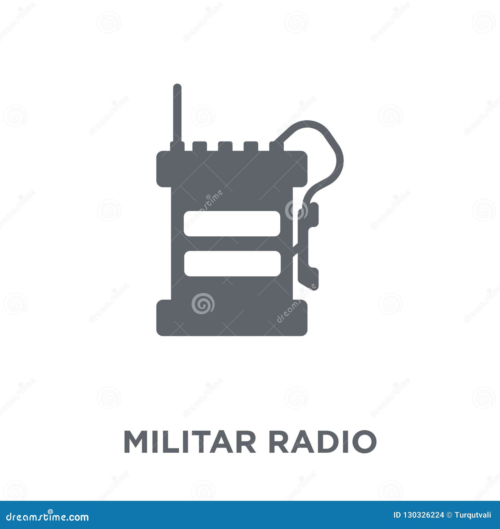 militar radio icon from army collection.